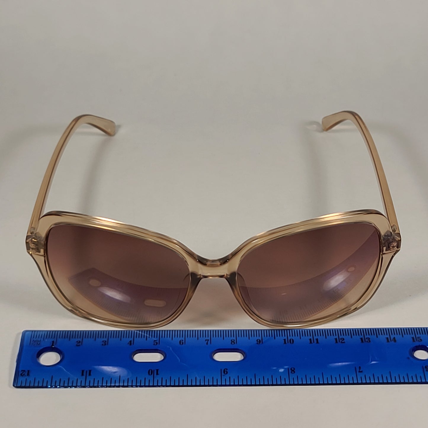 Calvin Klein Butterfly Sunglasses CK19561S 270 Tan Crystal Brown Gradient Lens - Sunglasses