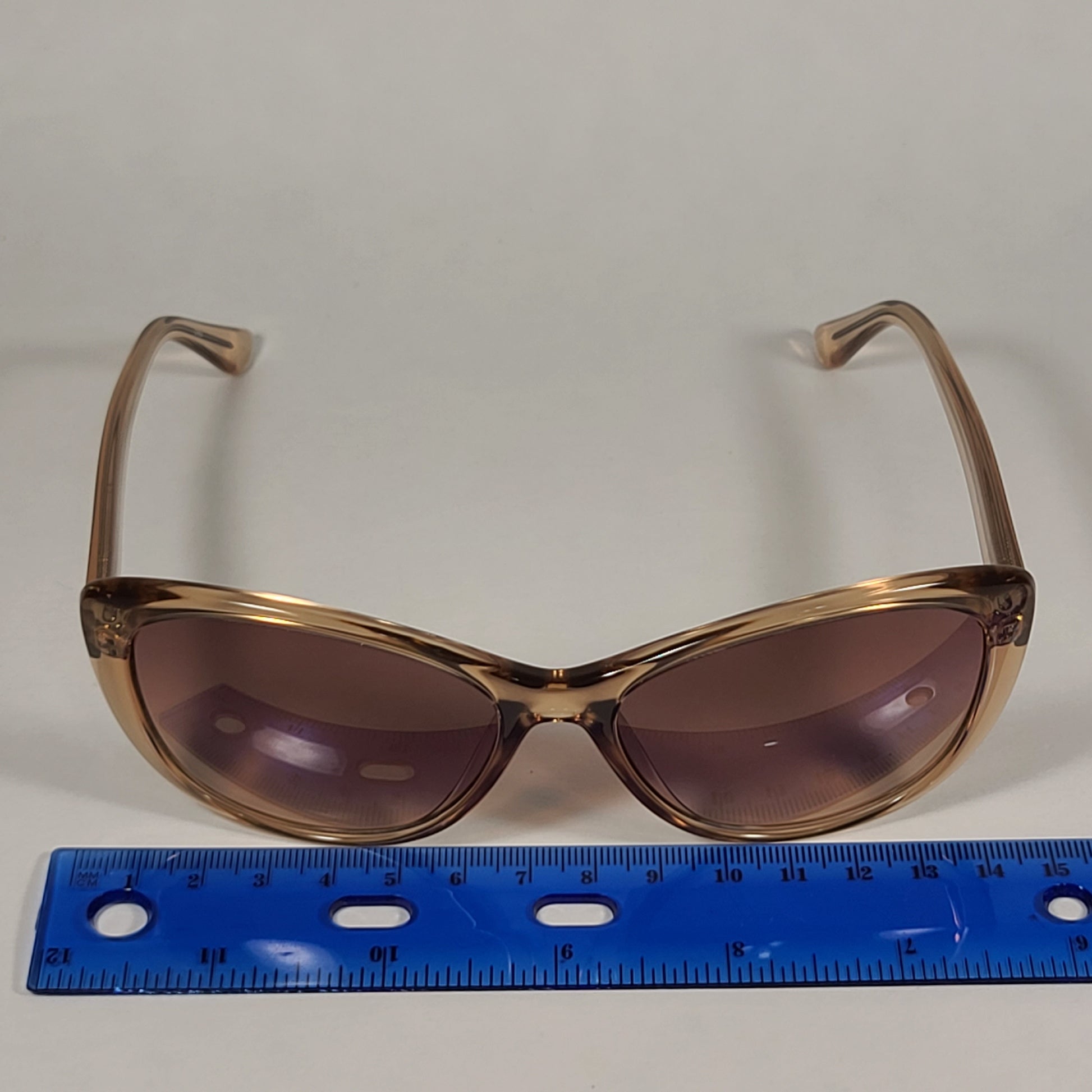 Calvin Klein Cat Eye Sunglasses CK19560S 270 Tan Crystal Brown Gradient Lens - Sunglasses