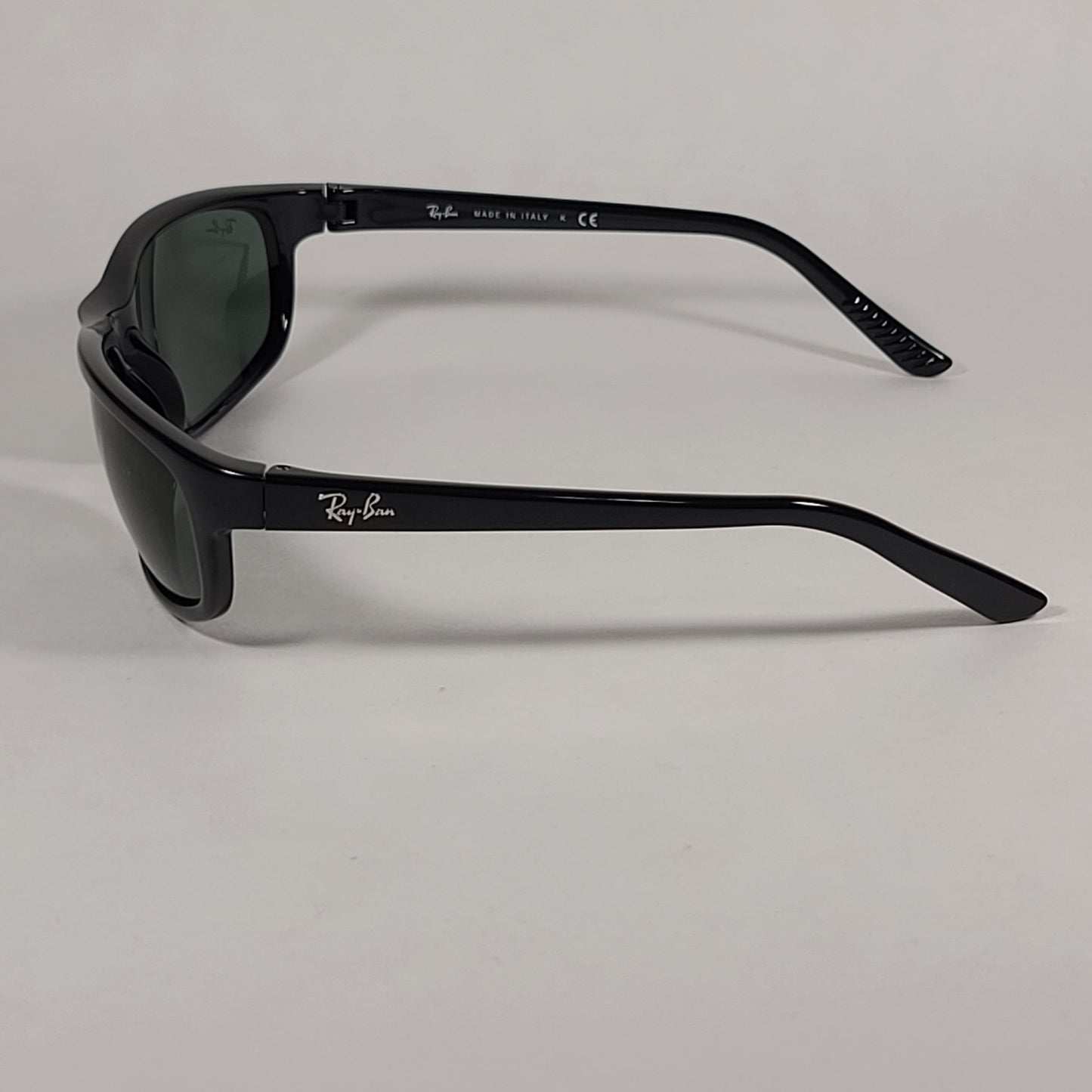 Ray-Ban Predator Active Lifestyle Wrap Sunglasses Matte Black Frame Green Lens RB4114 601/71 - Sunglasses