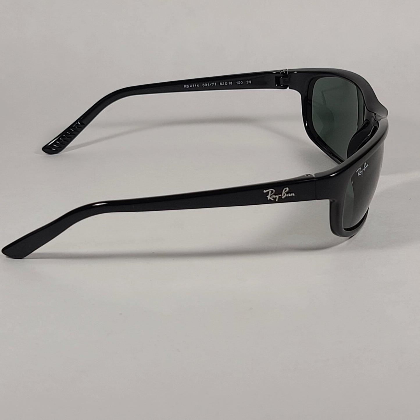 Ray-Ban Predator Active Lifestyle Wrap Sunglasses Matte Black Frame Green Lens RB4114 601/71 - Sunglasses