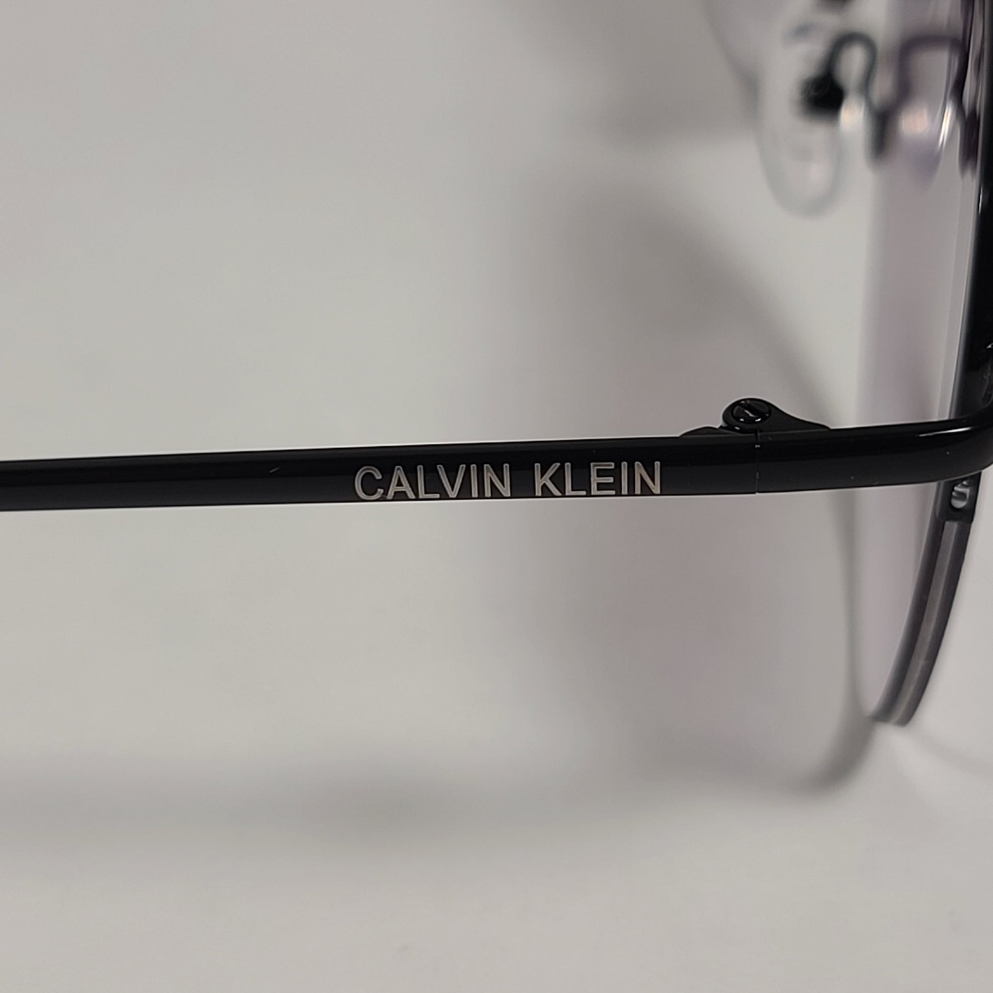 Calvin Klein Aviator Half Rim Sunglasses CK20119S 001 Black Frame Gray Gradient Lens - Sunglasses