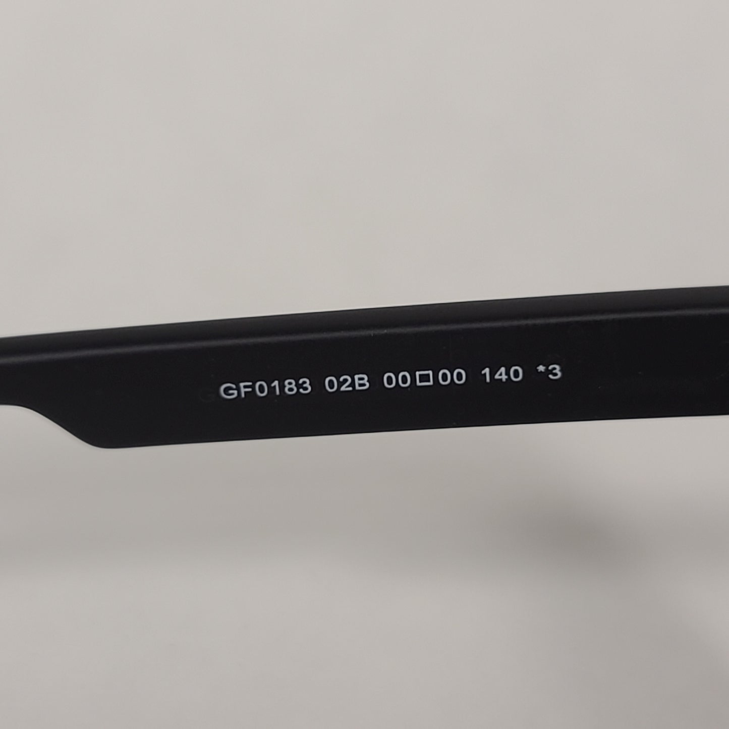Guess Rectangular Rimless Shield Sunglasses Shiny Black Frame Gray Gradient Lens GF0183 02B - Sunglasses