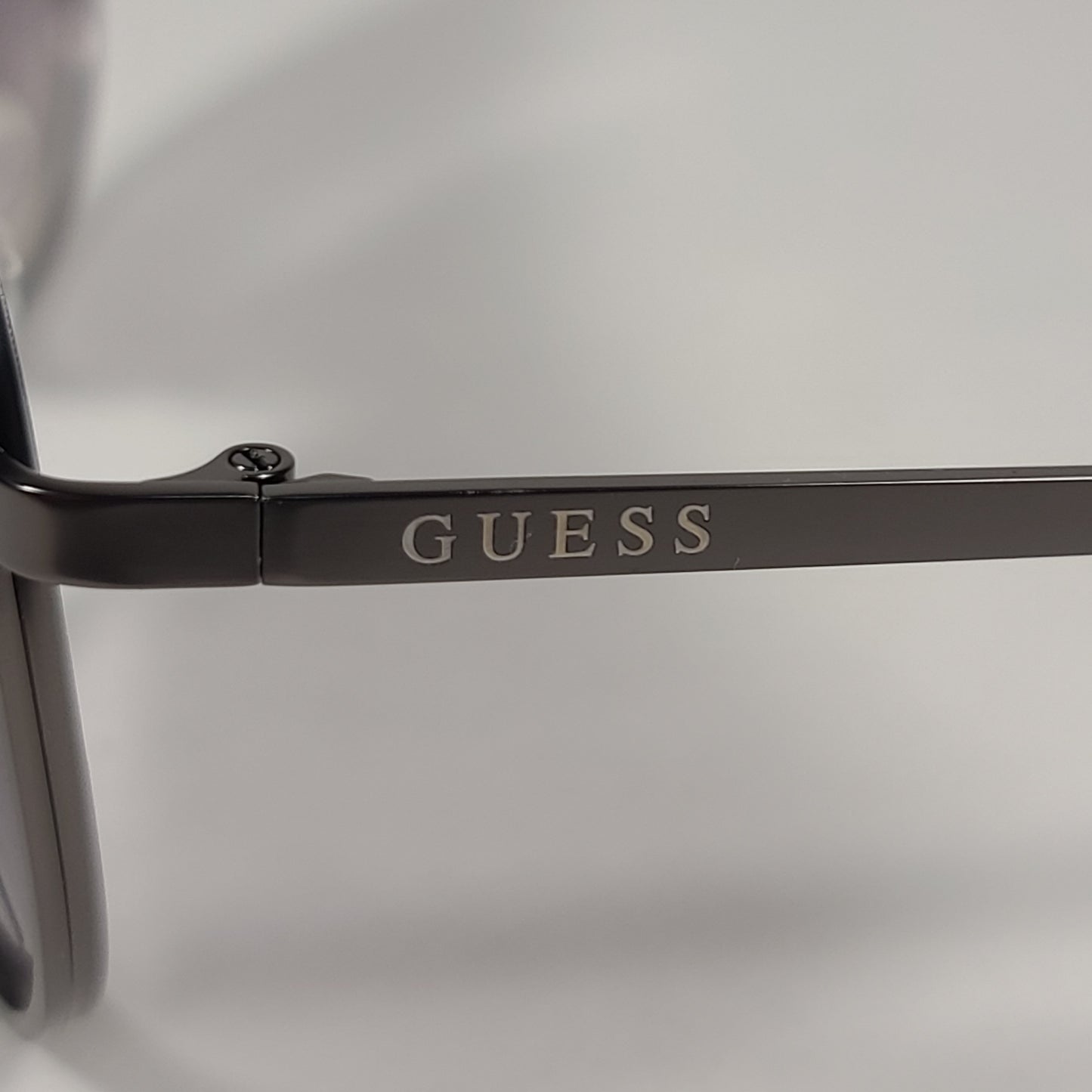 Guess Shield Aviator Sunglasses Gunmetal Frame Gray Gradient Lens GF0199 09B - Sunglasses