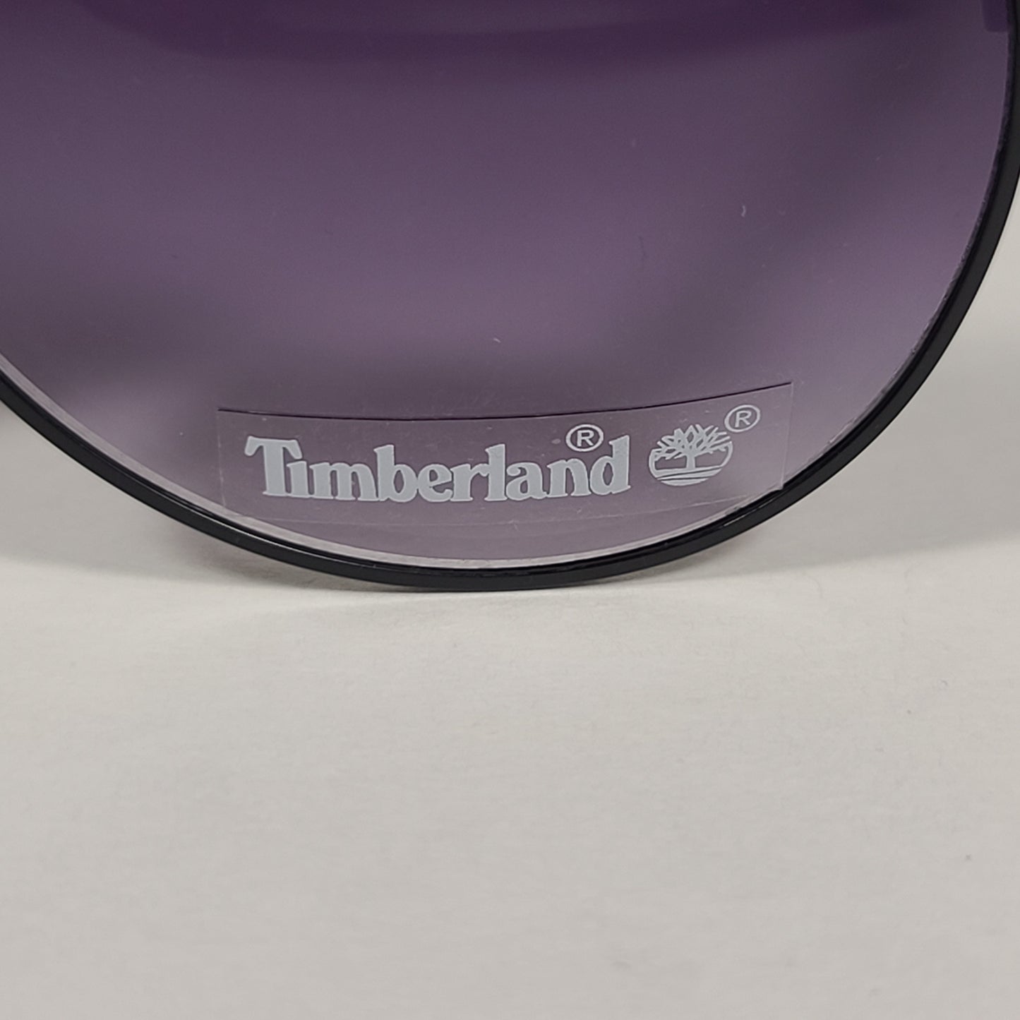 Timberland Aviator Sunglasses Shiny Black Frame Smoke Gradient Lens TB7114 02B - Sunglasses