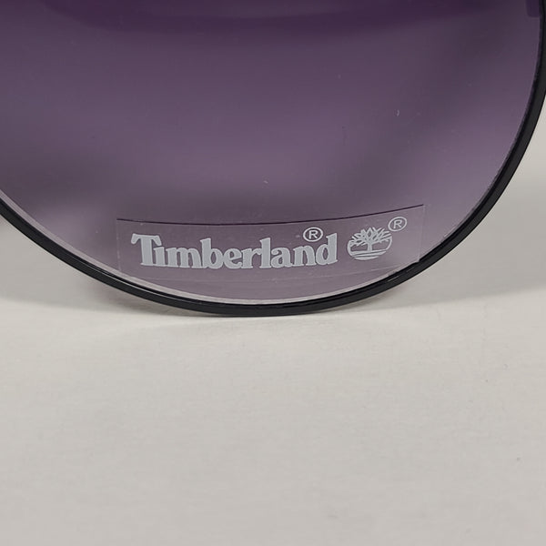 Timberland Aviator Sunglasses Shiny Black Frame Green Tinted Lens TB71