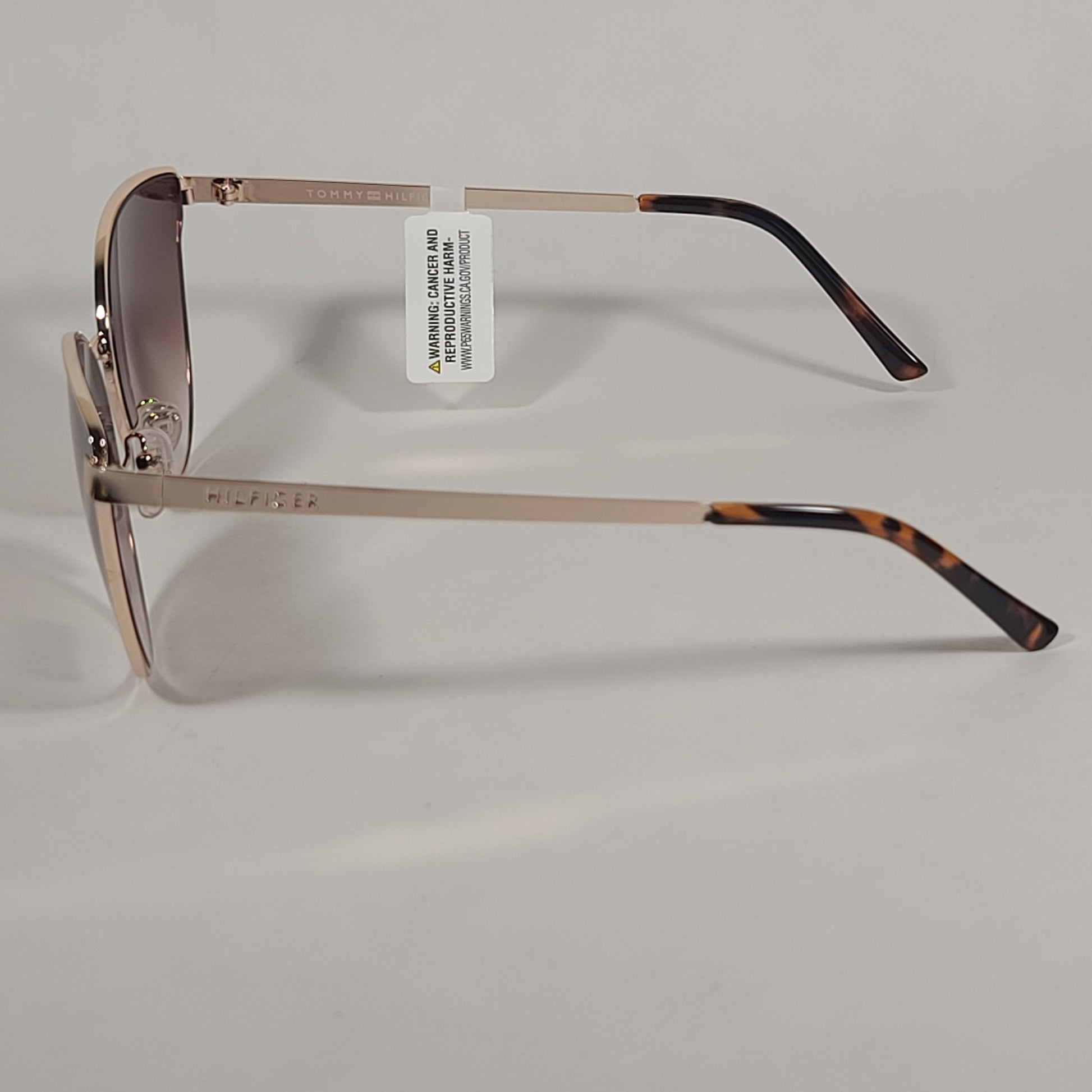 Tommy Hilfiger Zendaya Cat Eye Sunglasses Gold Frame Brown Gradient Lens ZENDAYA WM OL482 - Sunglasses