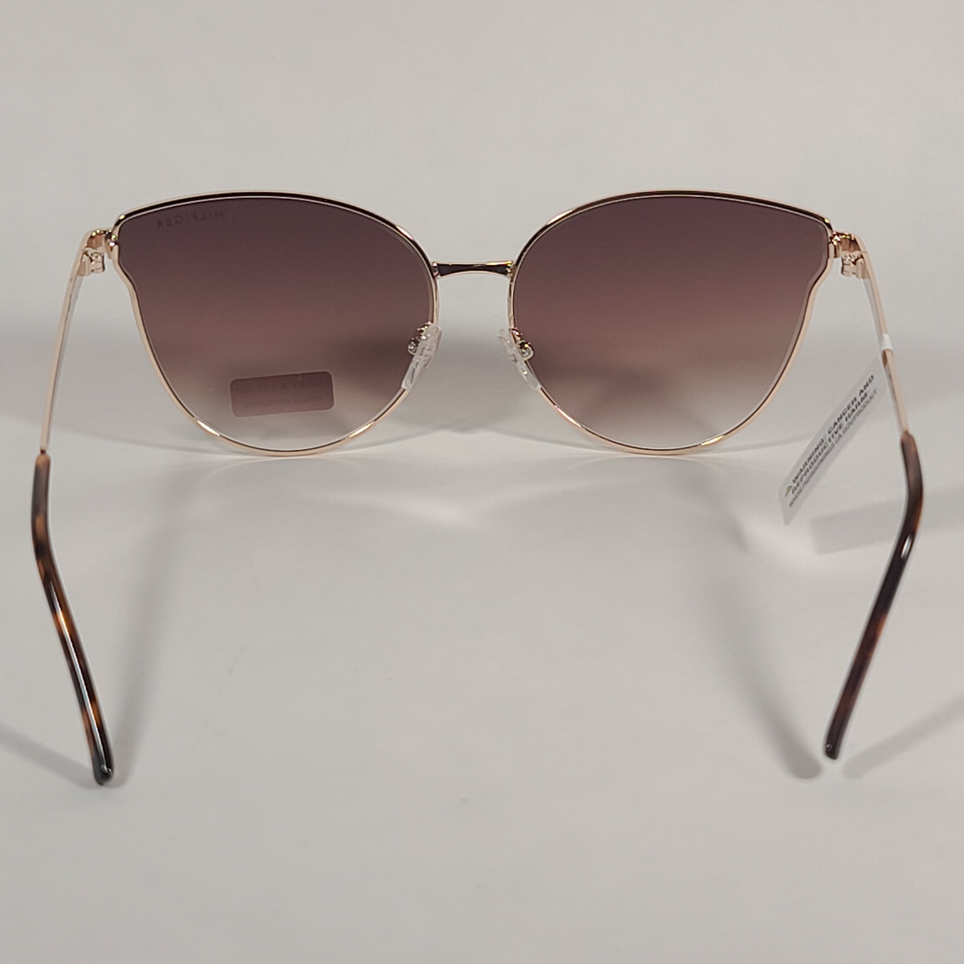 Tommy Hilfiger Zendaya Cat Eye Sunglasses Gold Frame Brown Gradient Lens ZENDAYA WM OL482 - Sunglasses