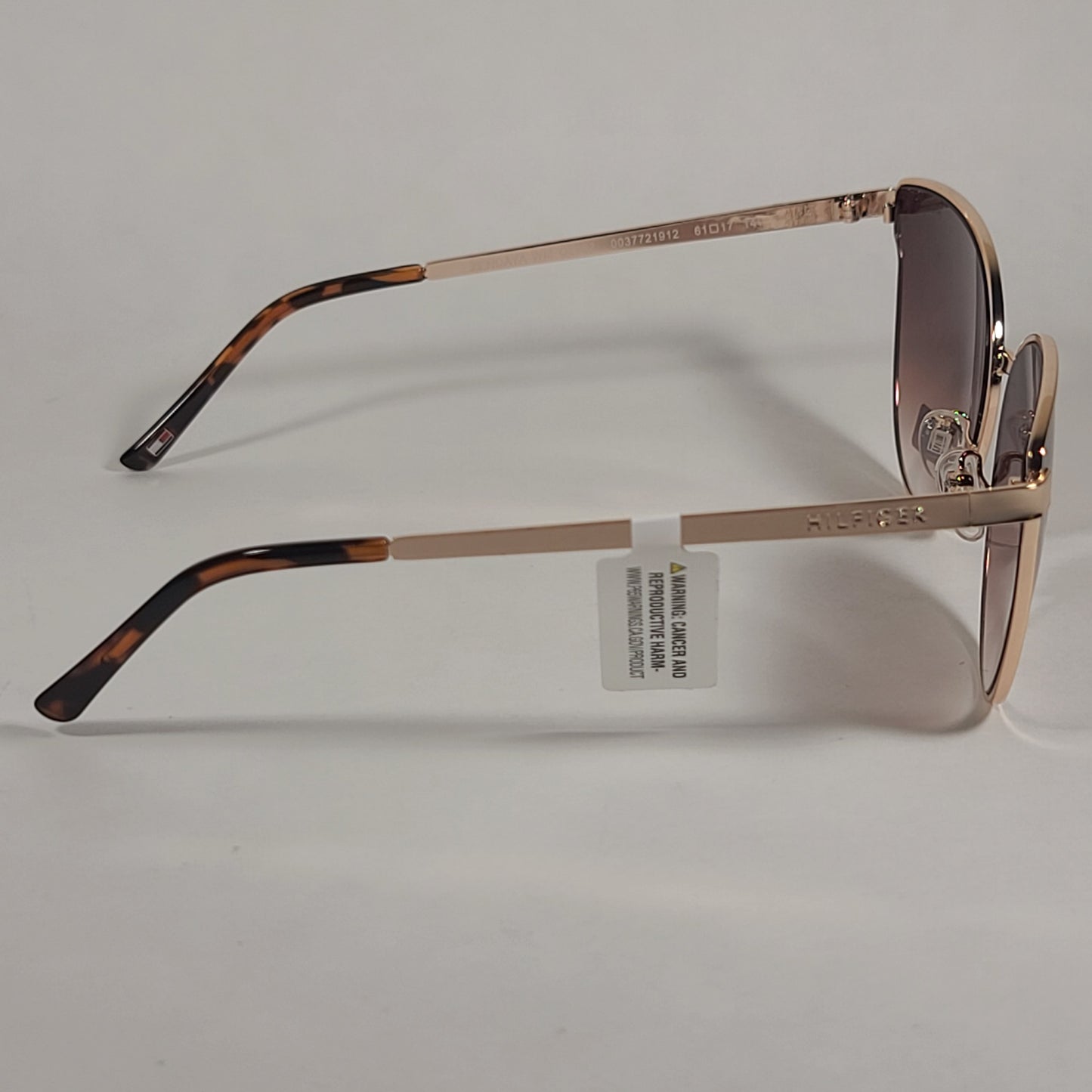 Tommy Hilfiger Zendaya Cat Eye Sunglasses Gold Frame Brown Gradient Lens ZENDAYA WM OL482 - Sunglasses