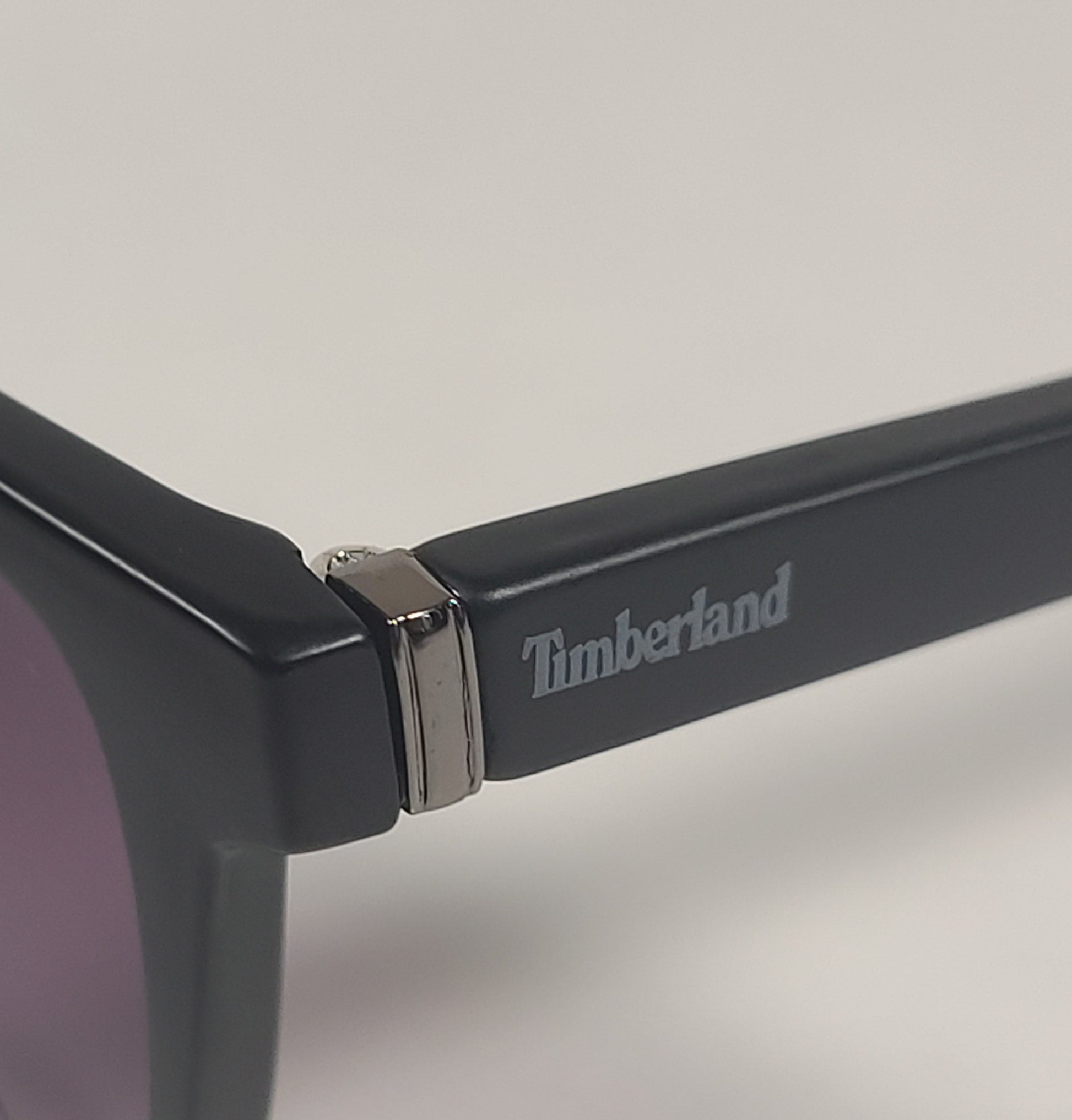 Timberland Rectangle Sunglasses Matte Black Frame Gray Smoke Lens TB7146 02B - Sunglasses