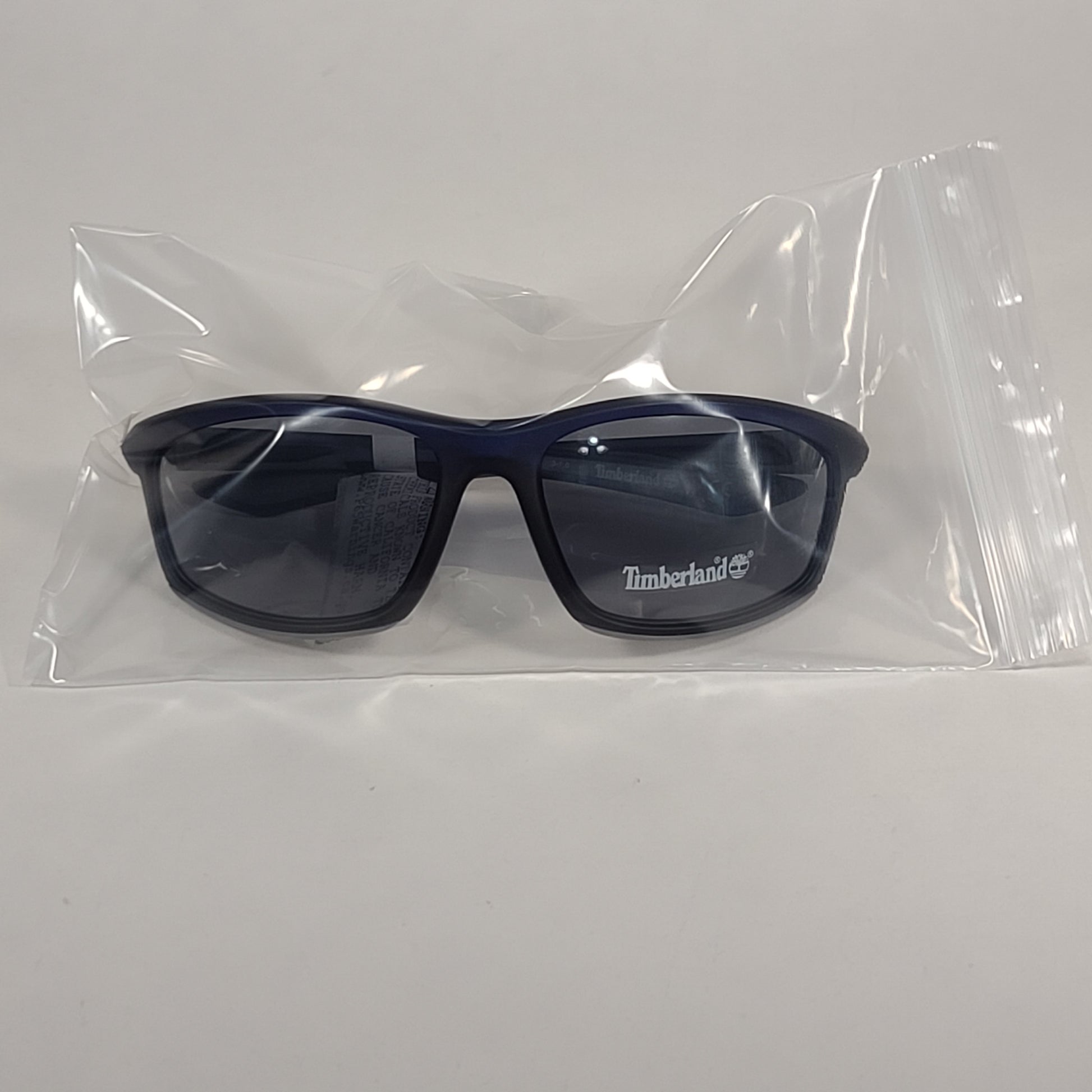 Timberland Wrap Sunglasses Blue And Gray Frame Gray Lens TB7149 91A - Sunglasses