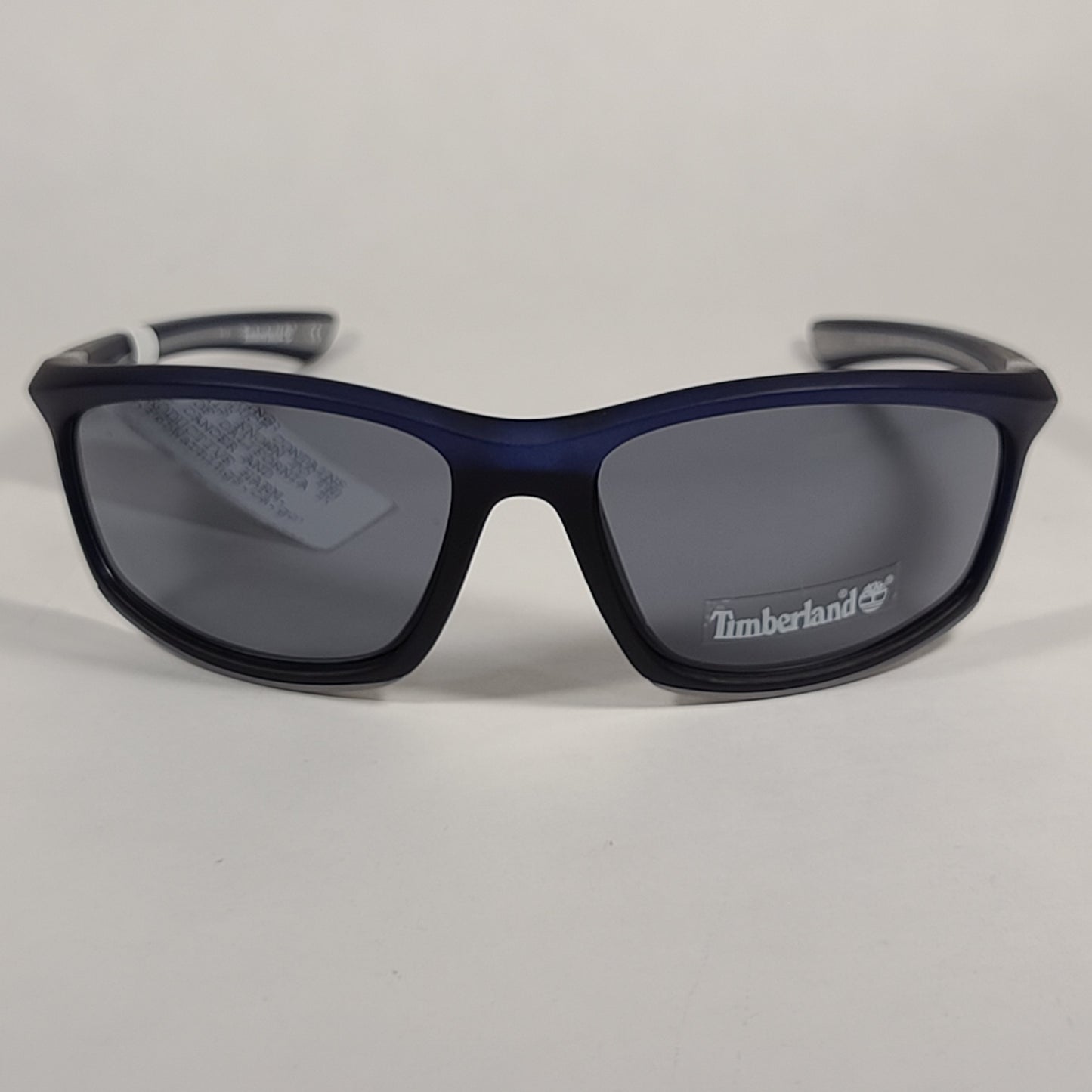 Timberland Wrap Sunglasses Blue And Gray Frame Gray Lens TB7149 91A - Sunglasses