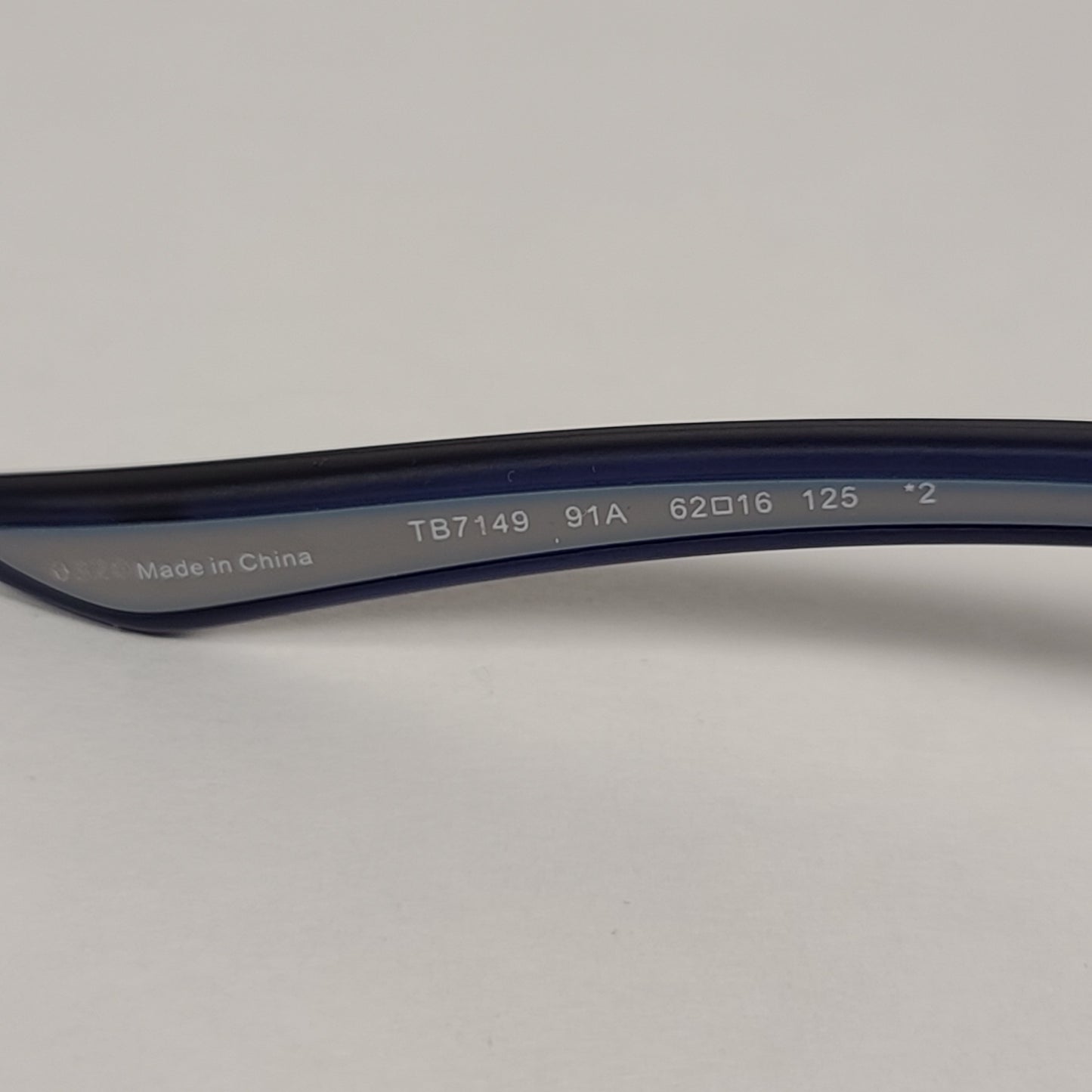 Timberland Wrap Sunglasses Blue And Gray Frame Gray Lens TB7149 91A - Sunglasses