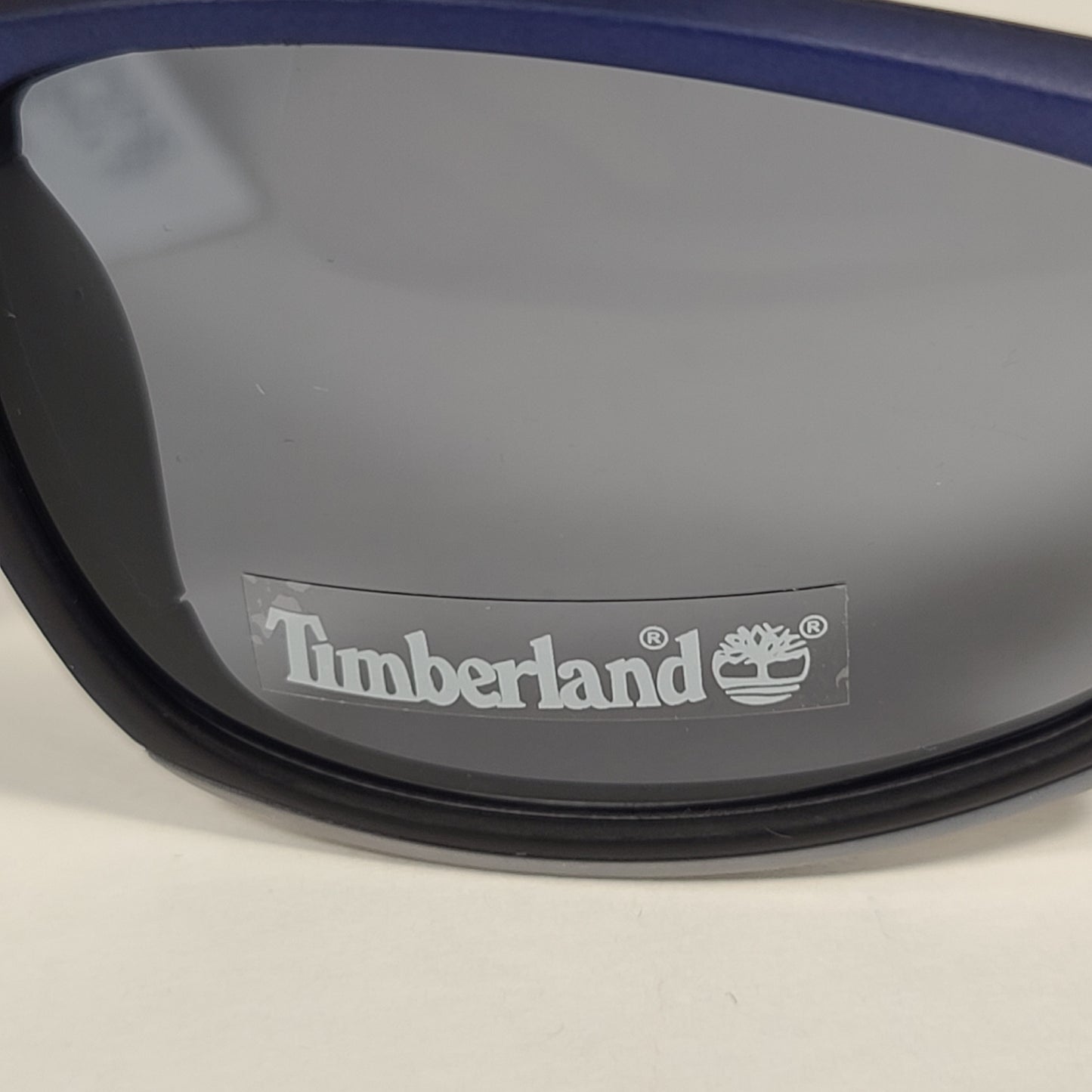 Timberland Wrap Sunglasses Blue And Gray Frame Gray Lens TB7149 91A - Sunglasses