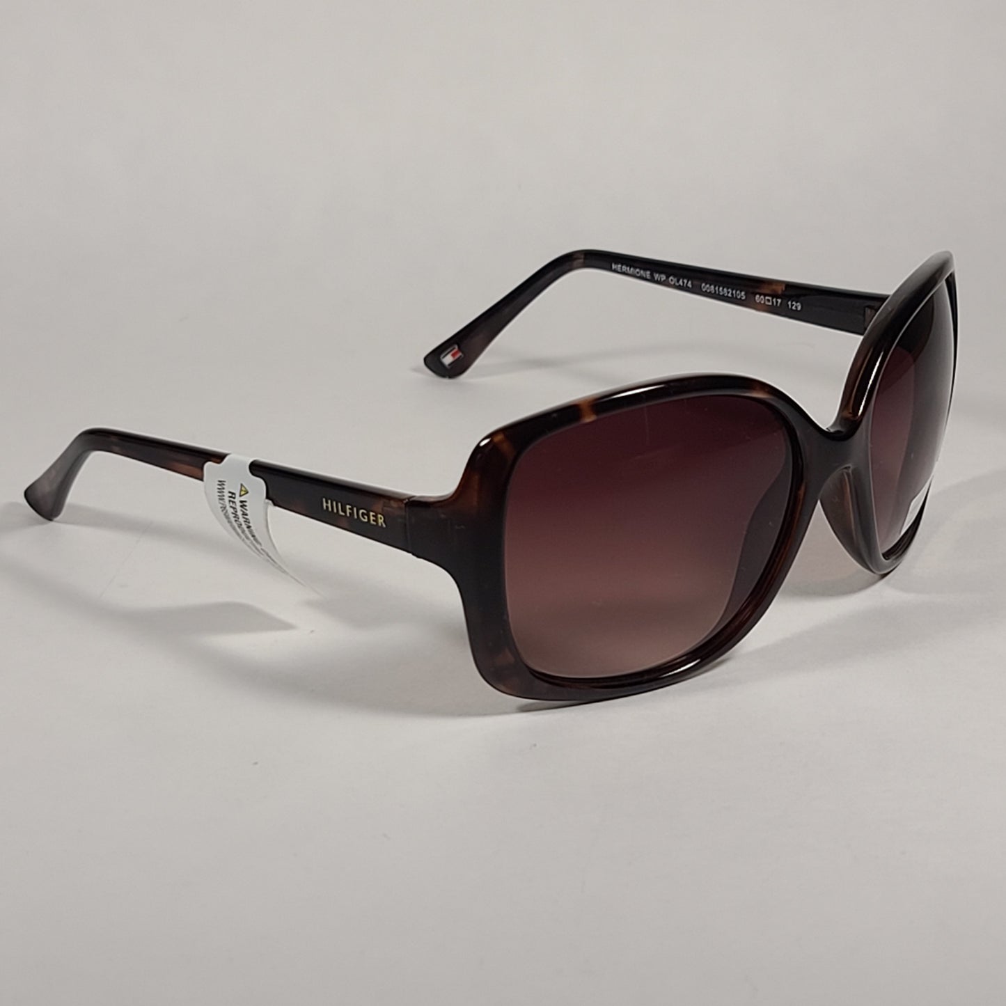 Tommy Hilfiger Hermione Butterfly Sunglasses Brown Tortoise Frame Brown Gradient Lens HERMIONE WP OL474 - Sunglasses