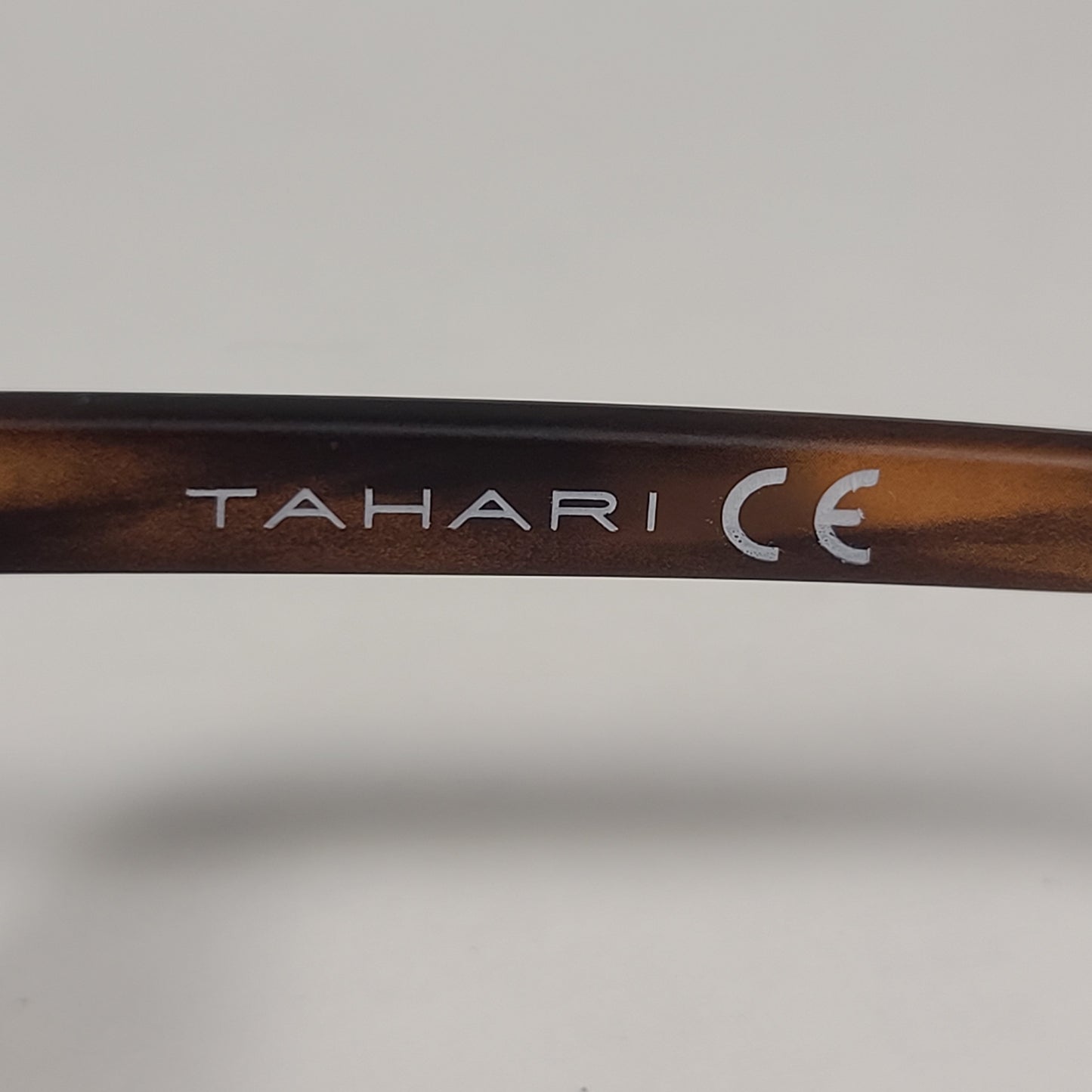 Tahari Square Club Sunglasses Matte Brown Tortoise Frame Blue Mirror Lens TM111 MTS - Sunglasses