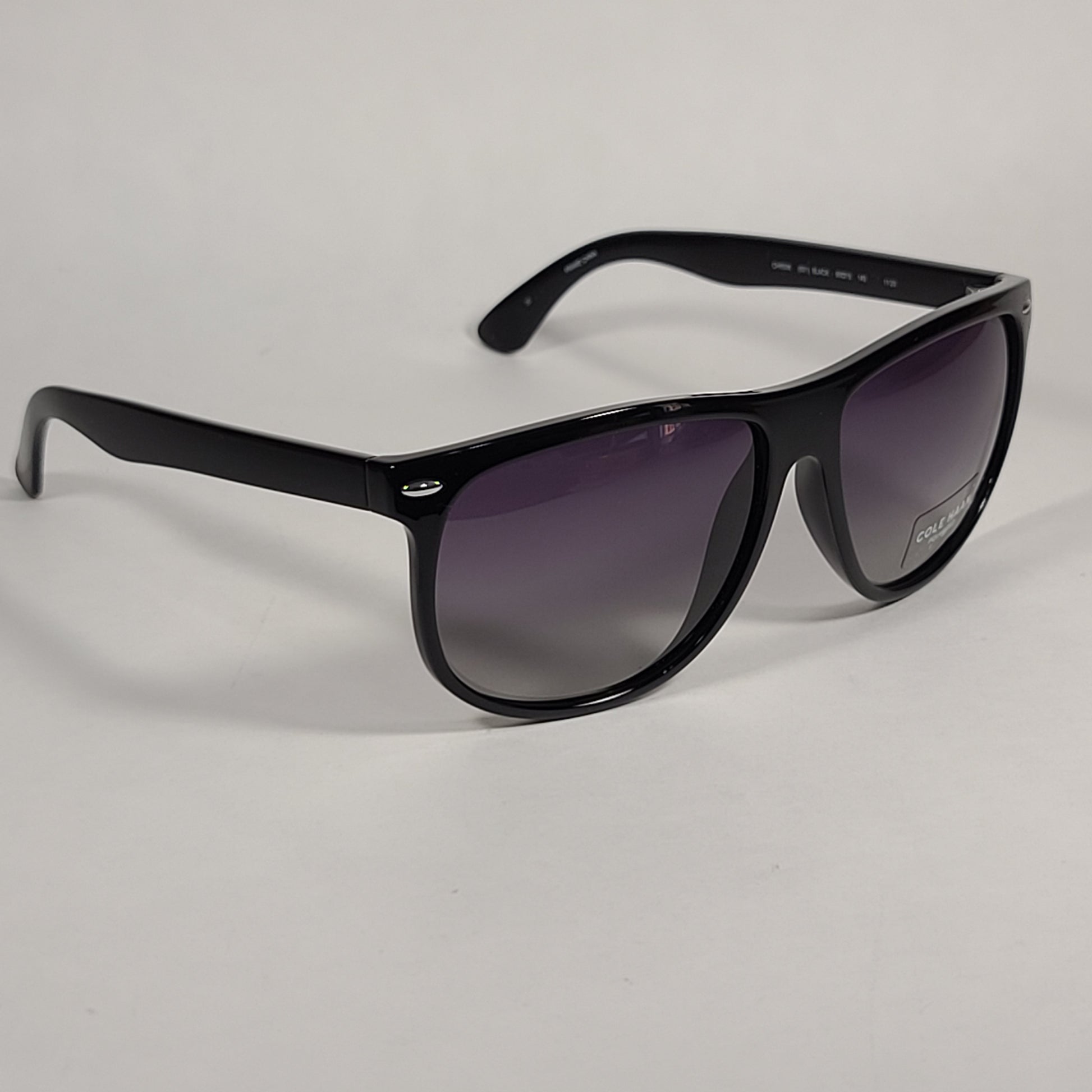 Cole Haan CH8506 001 Polarized Sport Sunglasses Shiny Black Smoke Lens - Sunglasses