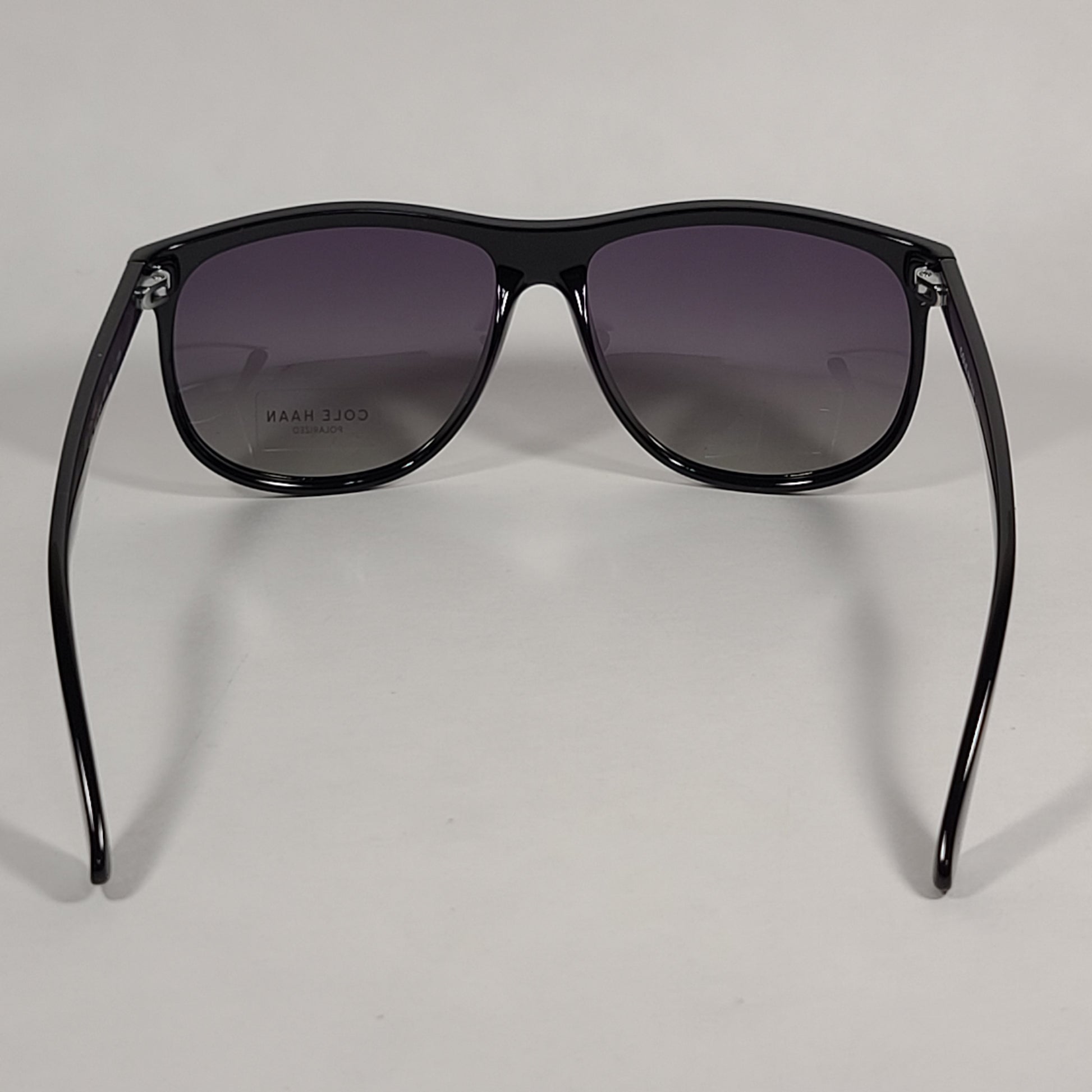 Cole Haan CH8506 001 Polarized Sport Sunglasses Shiny Black Smoke Lens - Sunglasses