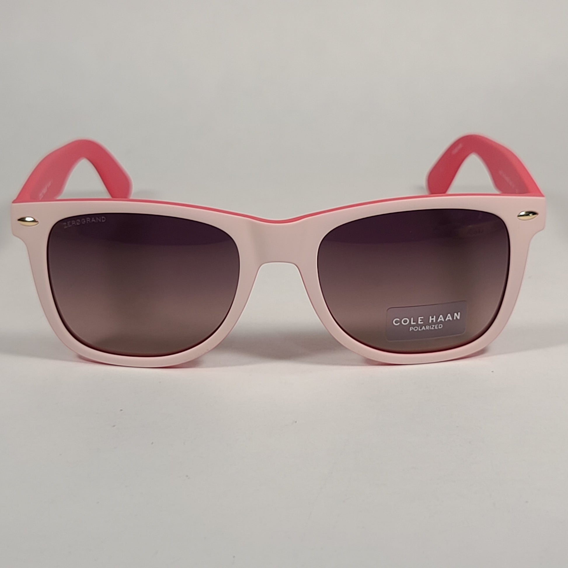 Cole Haan Square CH8012 651 Polarized Zerogrand Sunglasses Pink Blush Rose - Sunglasses