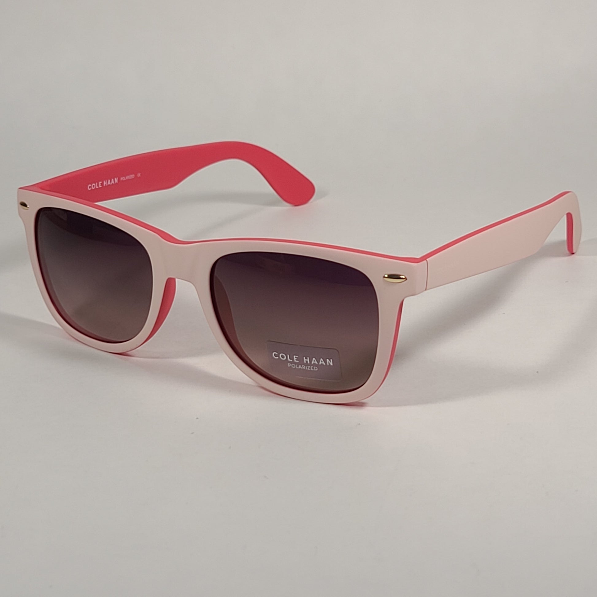 Cole Haan Square CH8012 651 Polarized Zerogrand Sunglasses Pink Blush Rose - Sunglasses