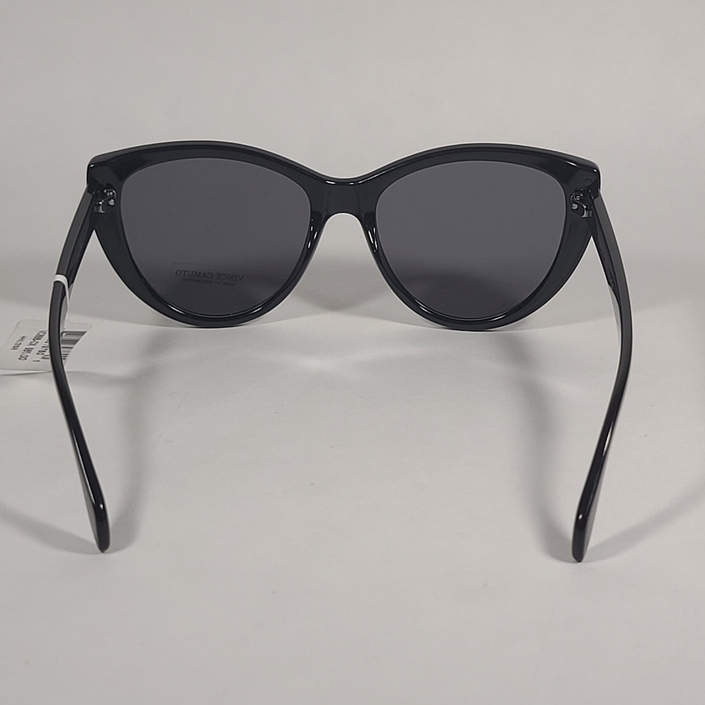 Vince Camuto Cat Eye Sunglasses Shiny Black Gray Tinted Lens VC888 OX - Sunglasses