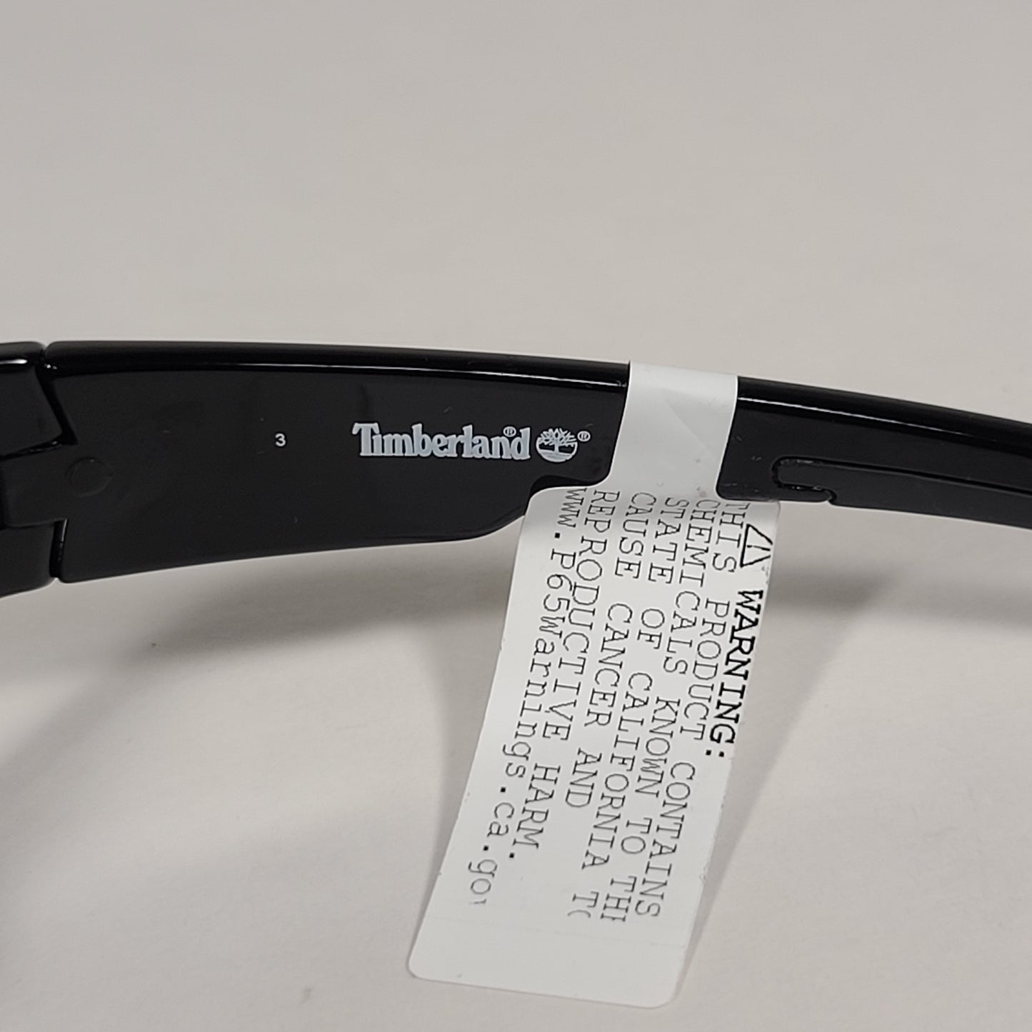 Timberland Wrap Sunglasses Shiny Black Frame Blue Violet Mirror Lens TB7171 01X - Sunglasses