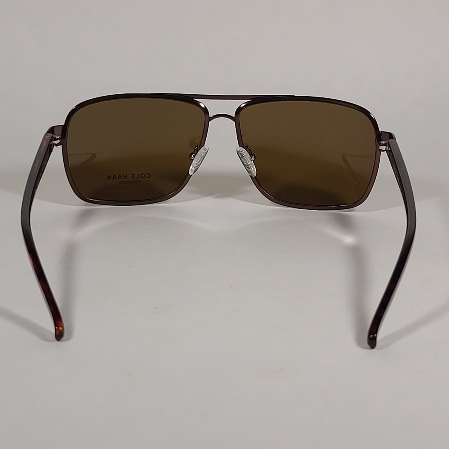 Cole Haan Polarized Navigator Sunglasses Brown Tortoise Frame Brown Lens CH8008 200 BROWN - Sunglasses