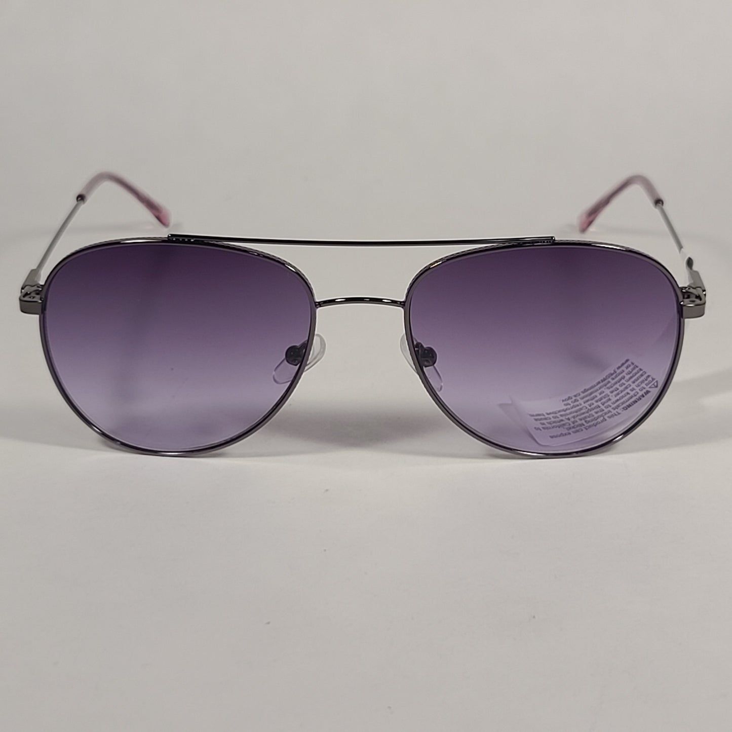 Calvin Klein CK20120S 008 Aviator Pilot Sunglasses Gunmetal Frame Purple Gradient Lens - Sunglasses