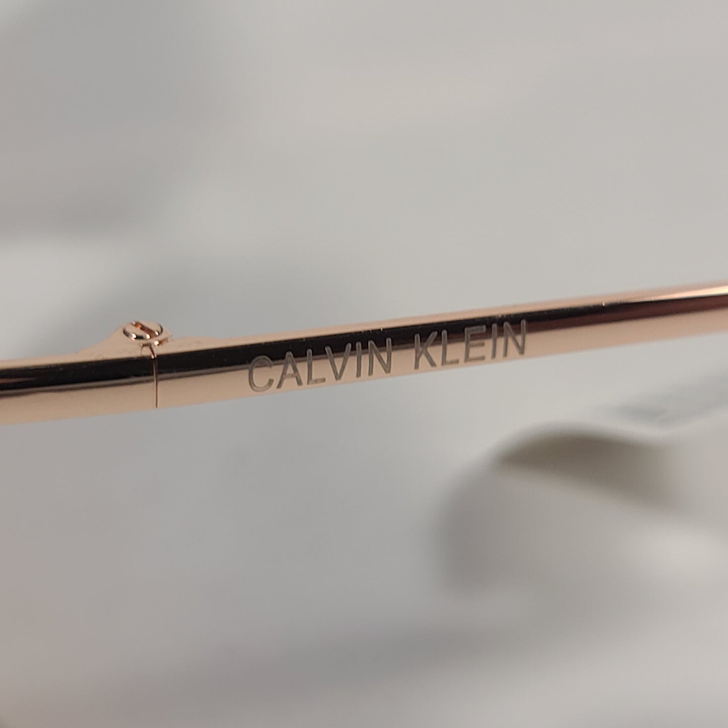 Calvin Klein Aviator Half Rim Sunglasses CK20119S 780 Rose Gold Frame Blue/Rose Gradient Lens - Sunglasses