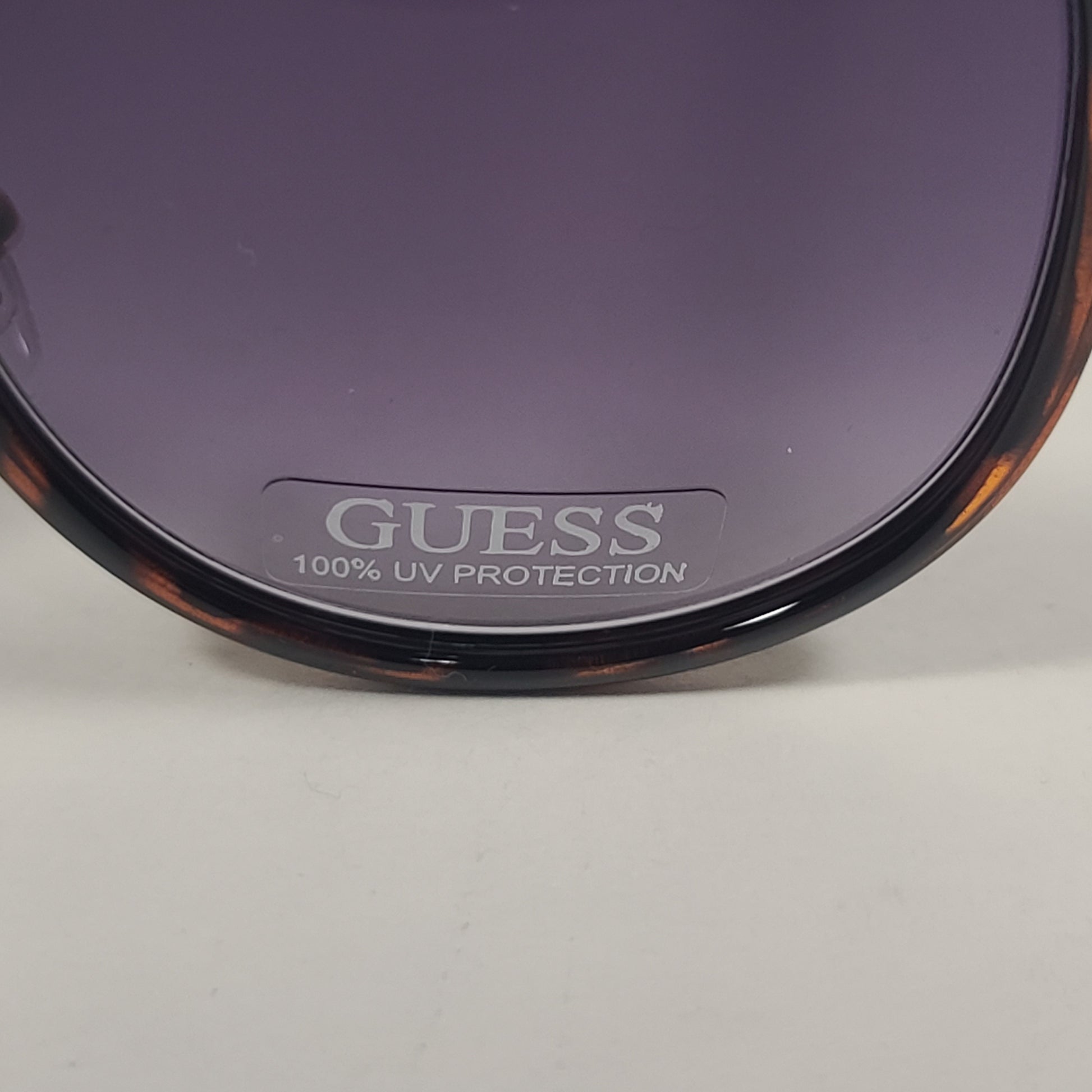 Guess Designer Sunglasses Brown Tortoise And Gold Frame Gray Smoke Gradient Lens GF0379 52B - Sunglasses