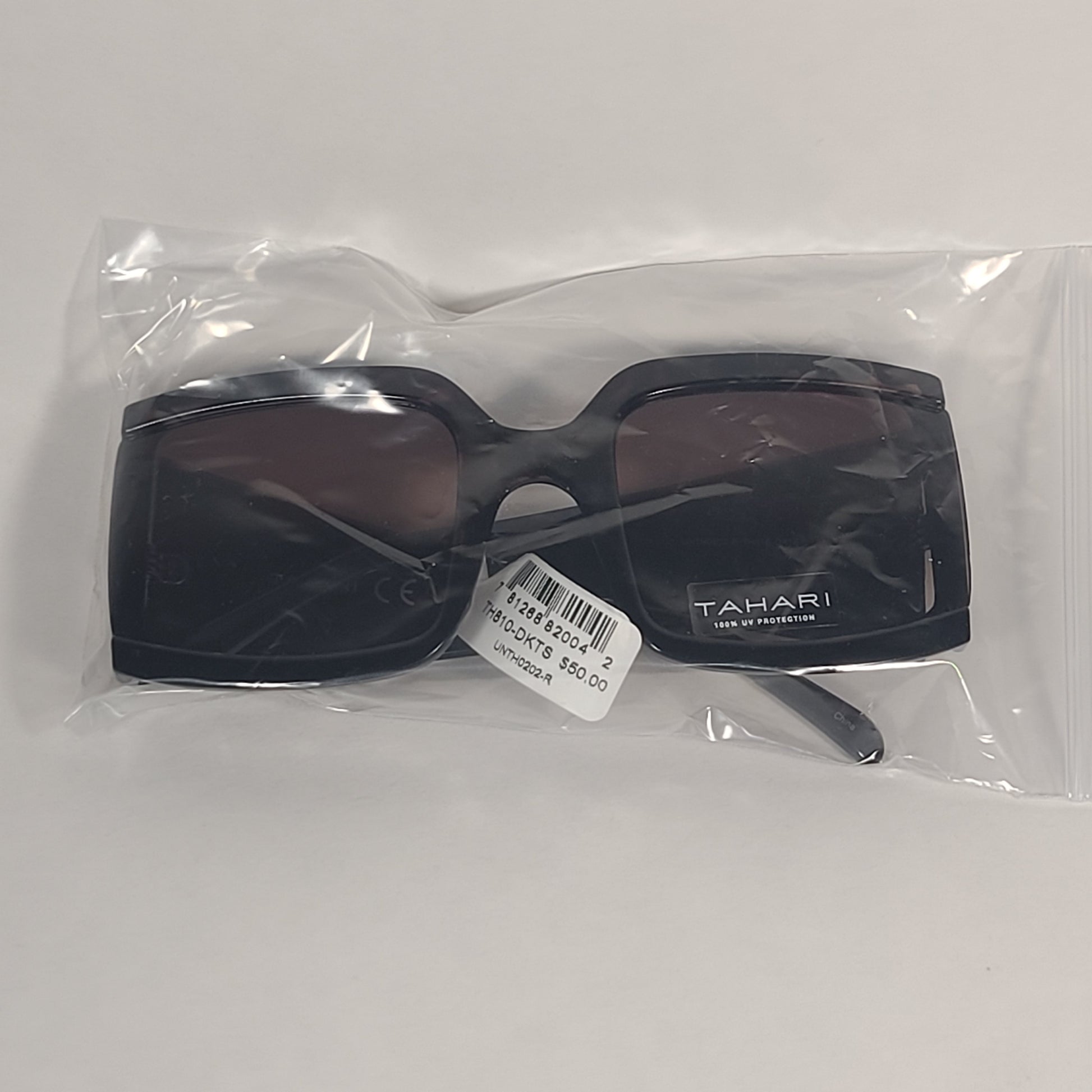 Tahari Oversize Square Sunglasses Dark Brown Tortoise Brown Gradient TH810 DKTS - Sunglasses