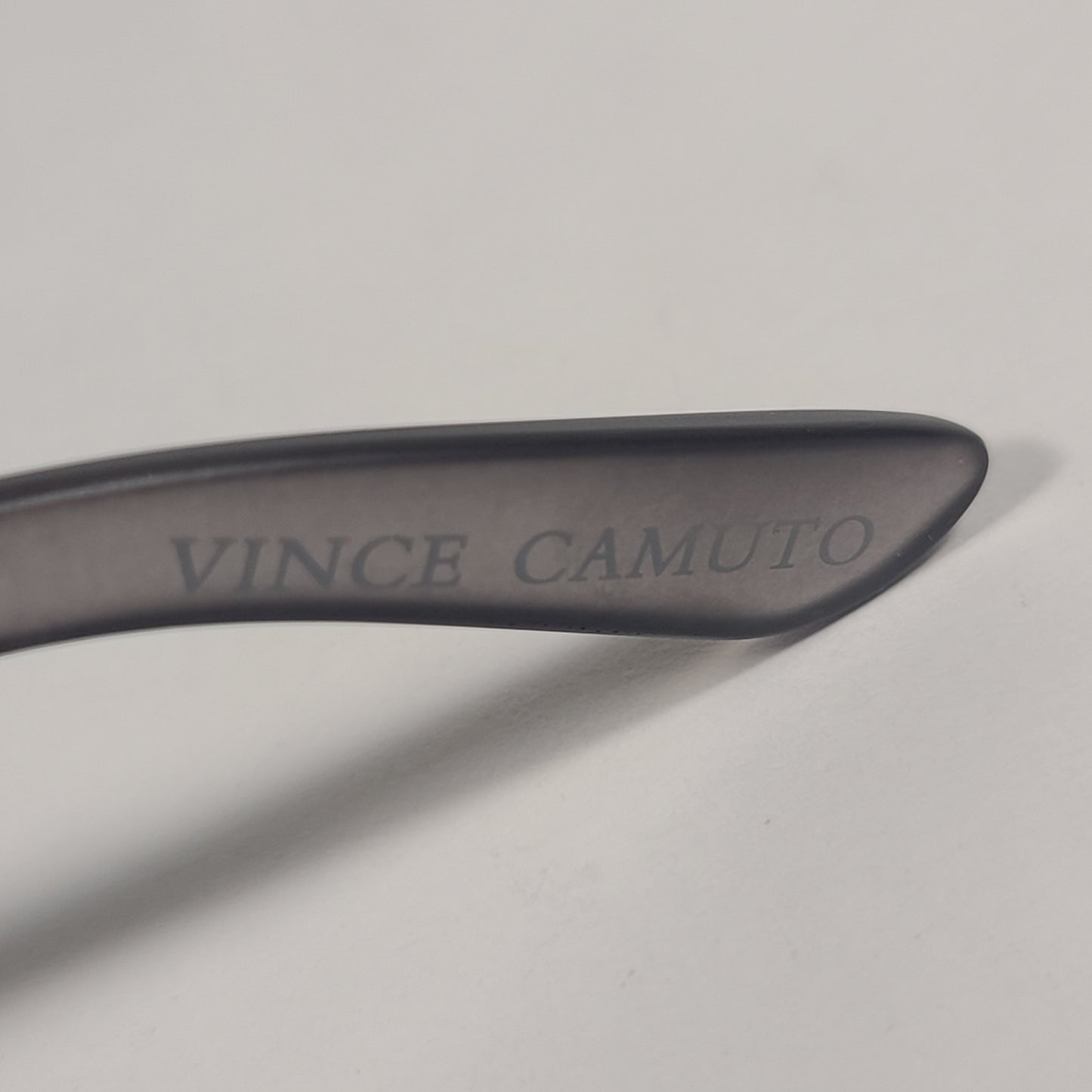 Vince Camuto Square Sunglasses Matte Gray Crystal Frame Blue / Violet Flash Lens VM615 GY - Sunglasses