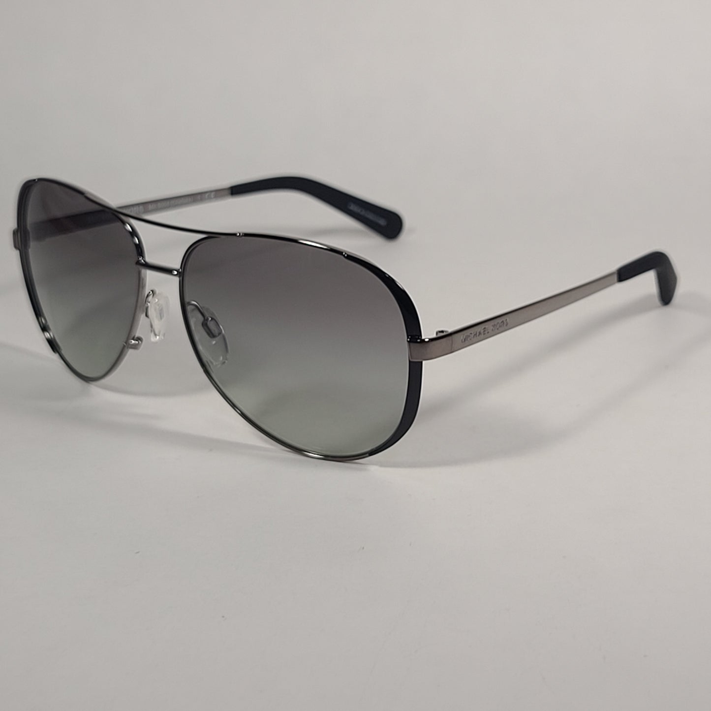 Michael Kors Chelsea Aviator Sunglasses Gunmetal Black Frame Gray Gradient Lens MK 5004 - Sunglasses