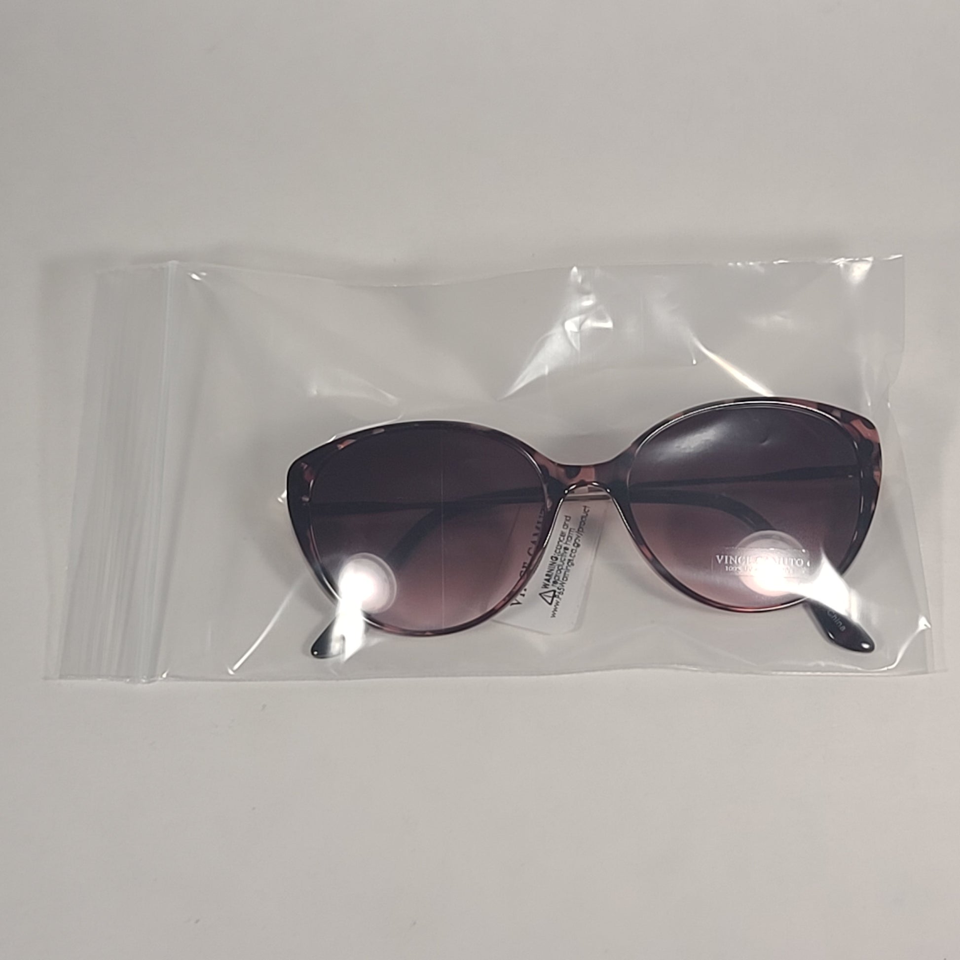 Vince Camuto Cat Eye Sunglasses Pink Tortoise And Gold Frame Brown Gradient Lens VC967 PKTS - Sunglasses