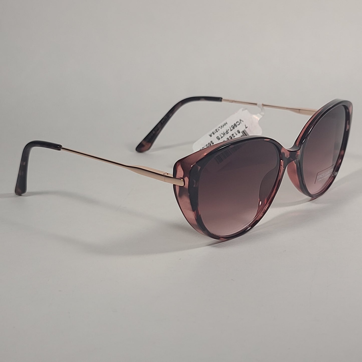 Vince Camuto Cat Eye Sunglasses Pink Tortoise And Gold Frame Brown Gradient Lens VC967 PKTS - Sunglasses