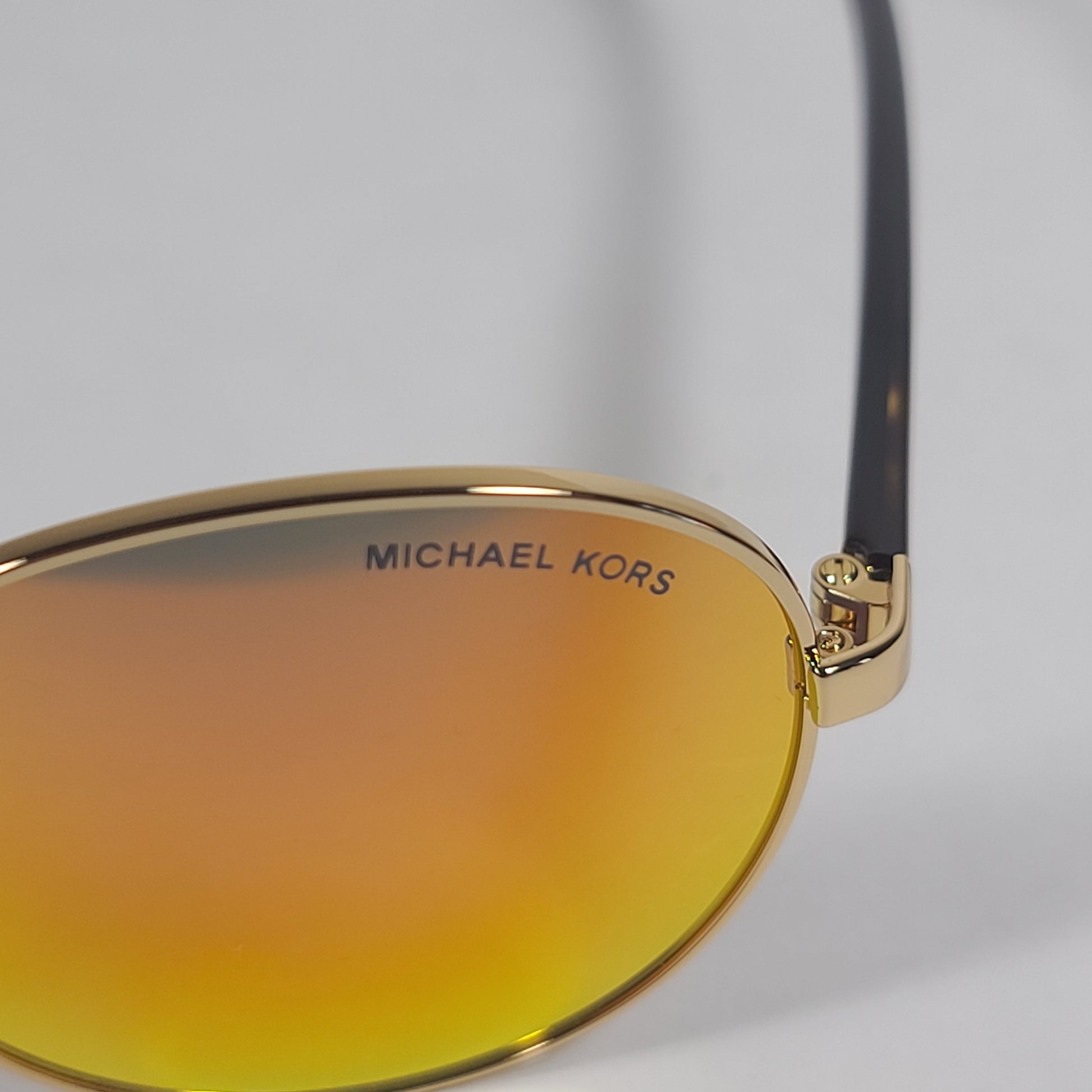 Michael Kors Sadie III Round Sunglasses Tortoise Frame Orange Mirror Lens MK1007 10246Q - Sunglasses