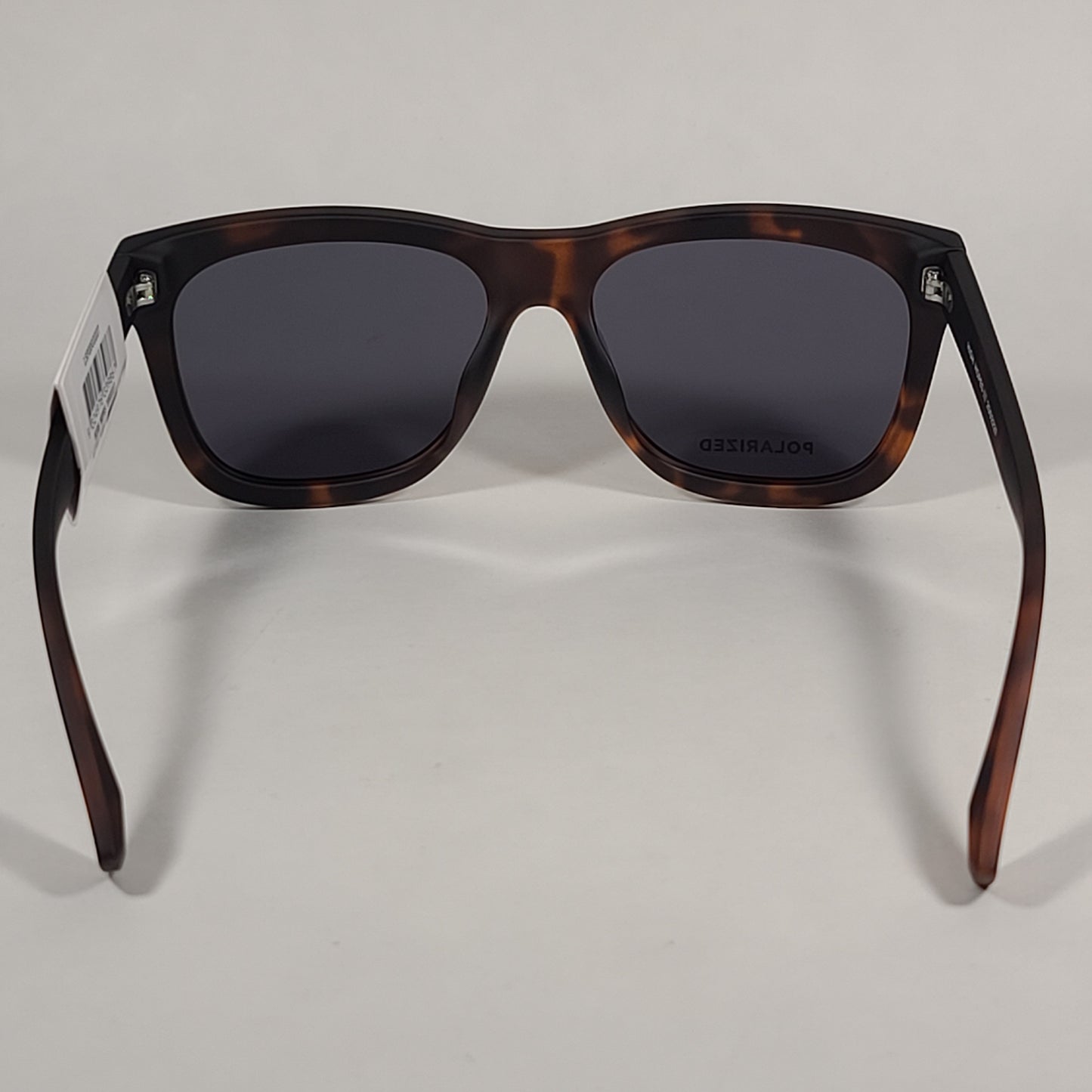 Le Specs High Hopes Square Polarized Sunglasses Matte Tortoise Frame Gray Lens LSP2002226 Matte Tortoise - Sunglasses