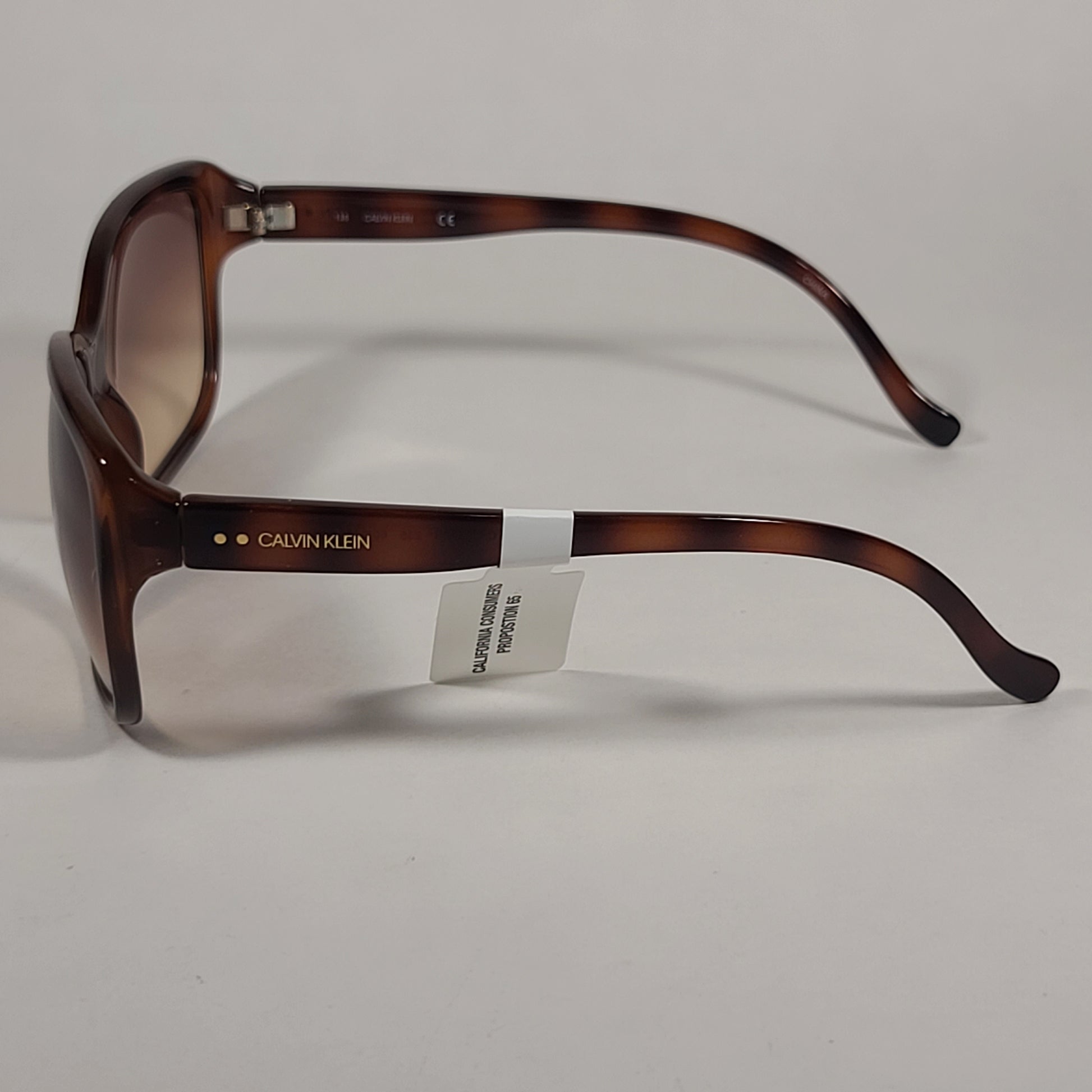 Calvin Klein Butterfly Sunglasses CK20518S 235 Brown Tortoise Frame Brown Gradient Lens - Sunglasses