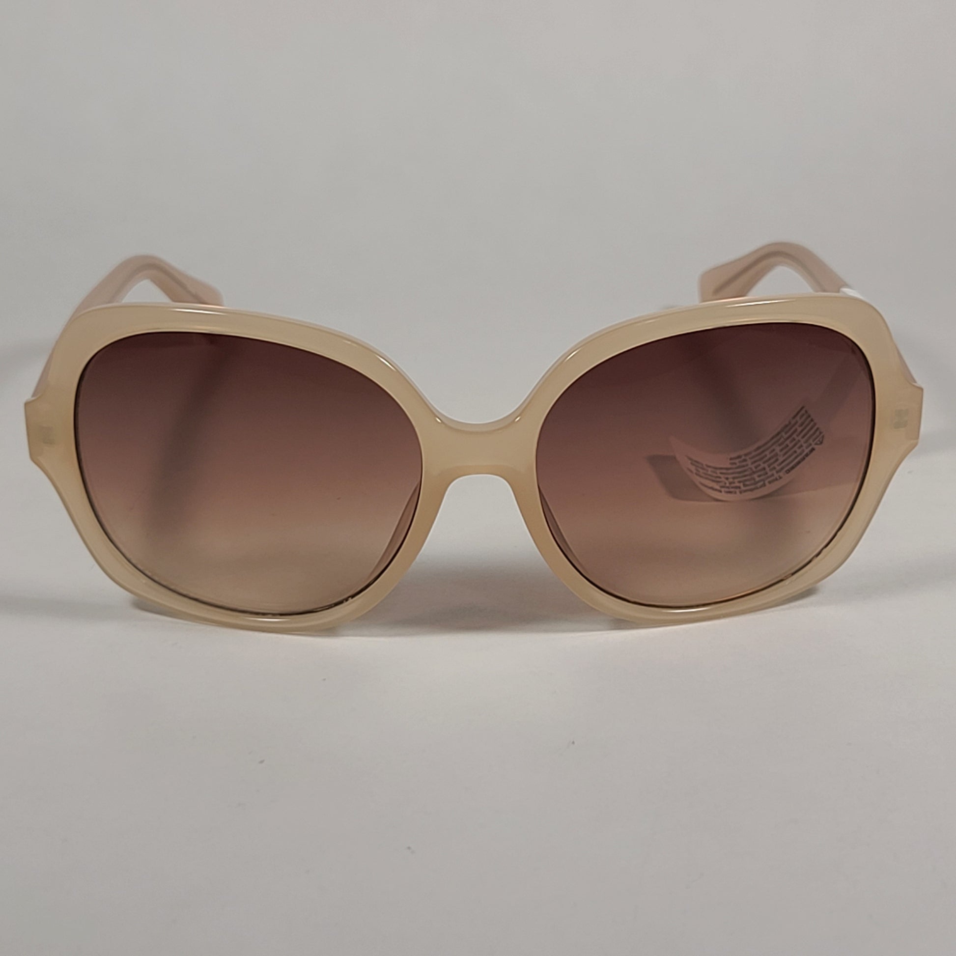 Calvin Klein Oversize Sunglasses CK19538S 270 Beige Nude Frame Brown Gradient Lens - Sunglasses