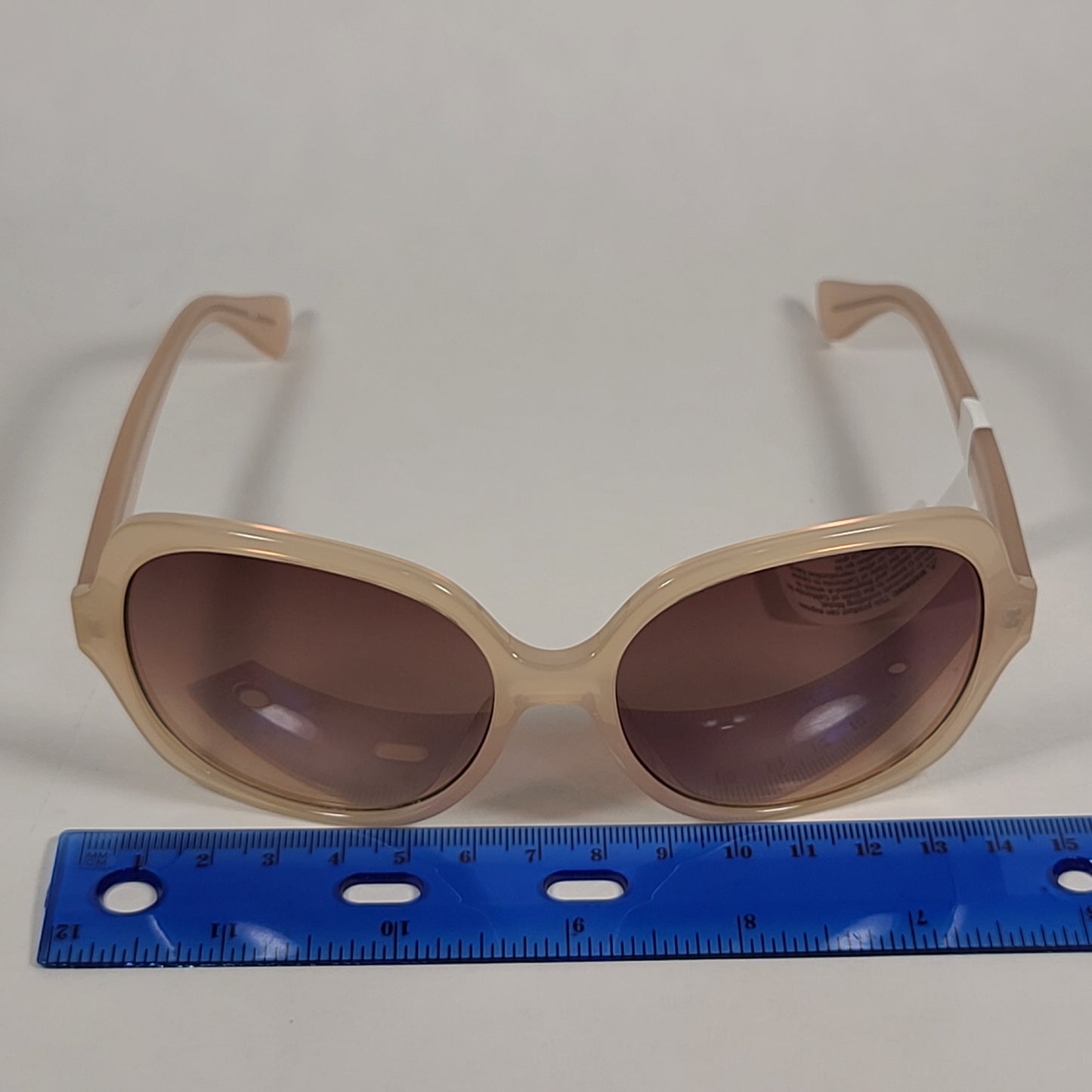 Calvin Klein Oversize Sunglasses CK19538S 270 Beige Nude Frame Brown Gradient Lens - Sunglasses