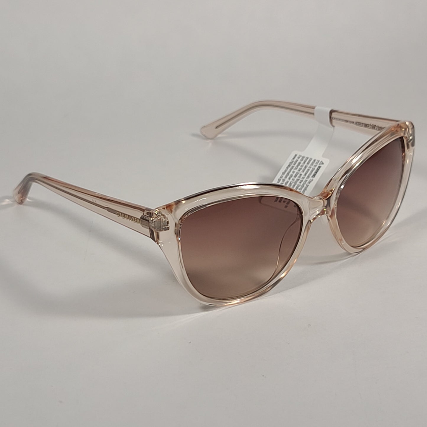 Calvin Klein Cat Eye Sunglasses CK19536S 270 Beige Nude Frame / Brown Gradient Lens - Sunglasses