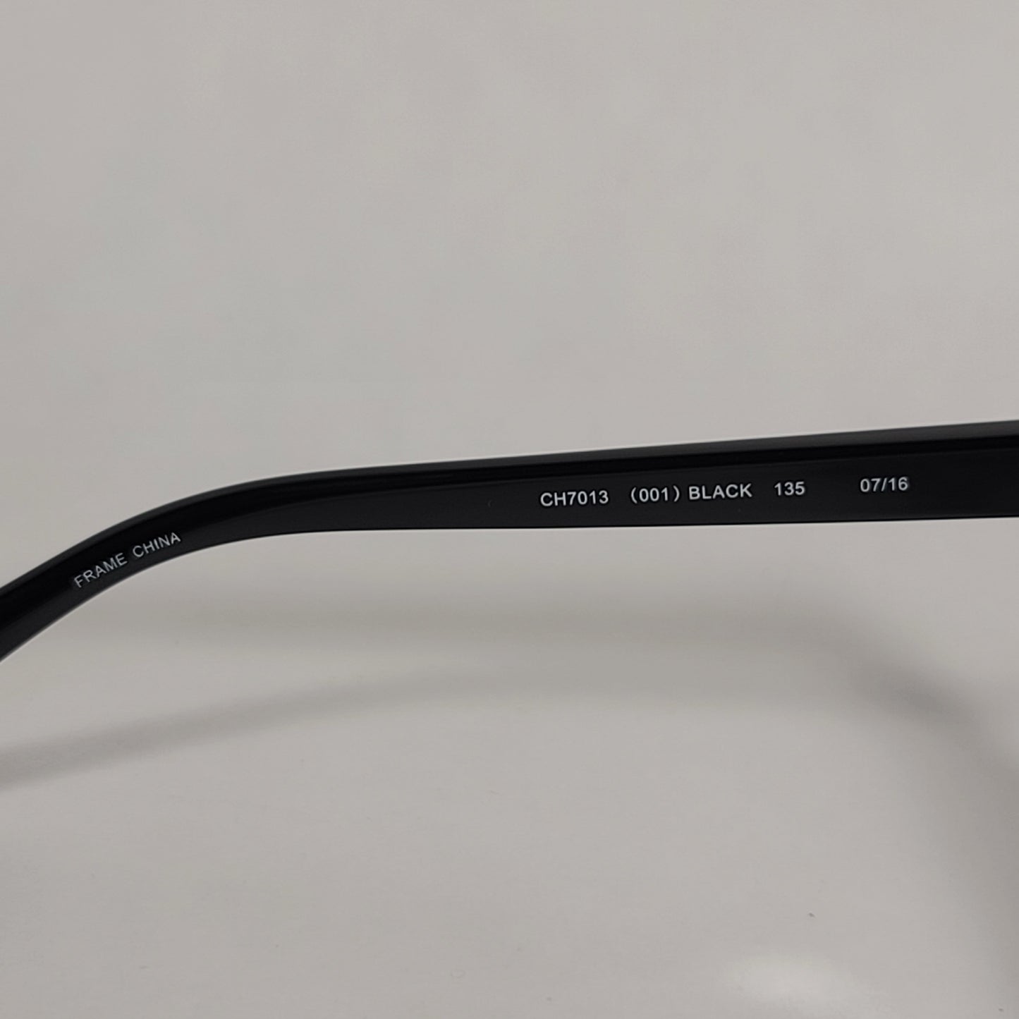 Cole Haan Large Square CH7013 001 Polarized Sunglasses Shiny Black Frame Gray Lens - Sunglasses