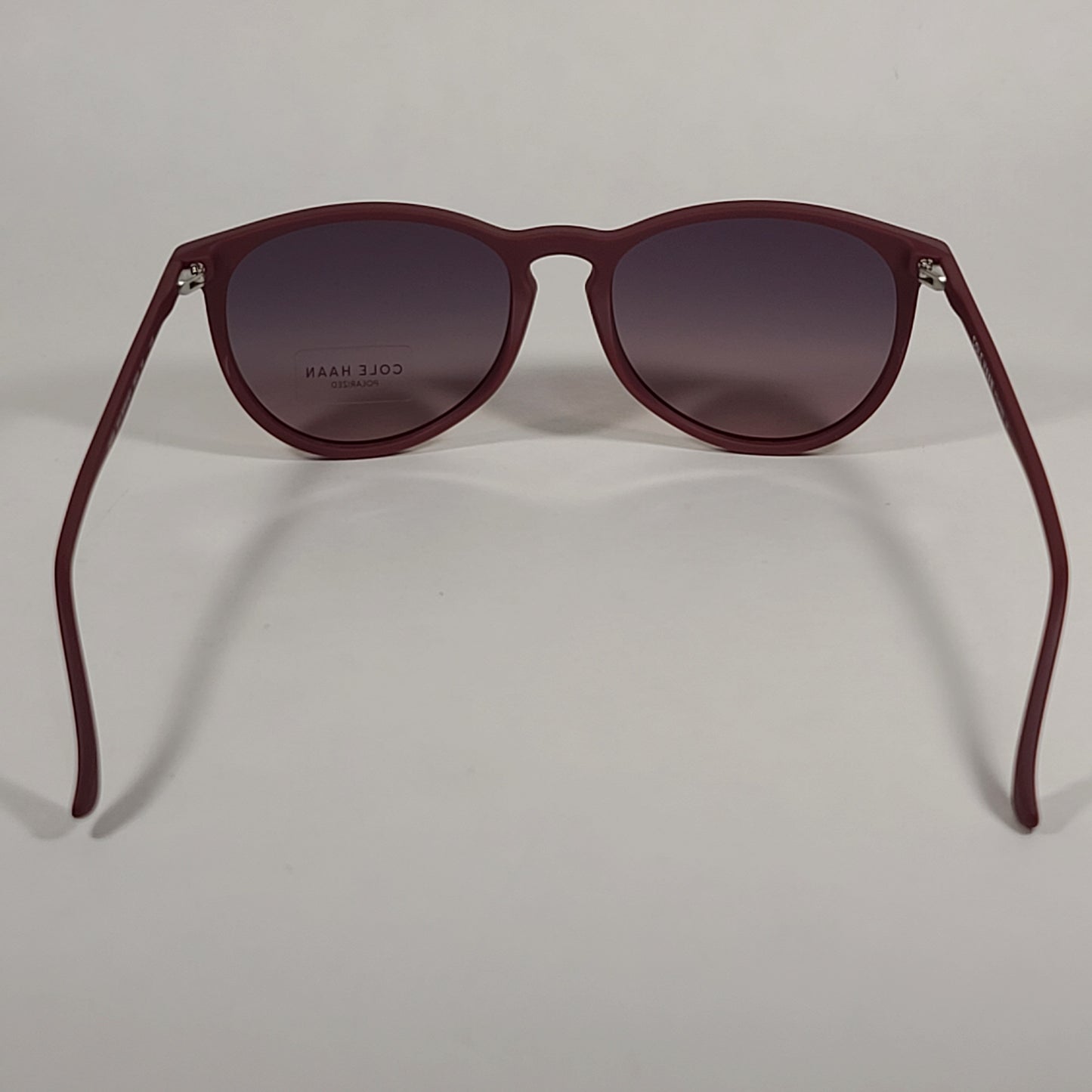 Cole Haan CH8502 610 Polarized Key Hole Sunglasses Matte Burgundy Gradient Lens - Sunglasses