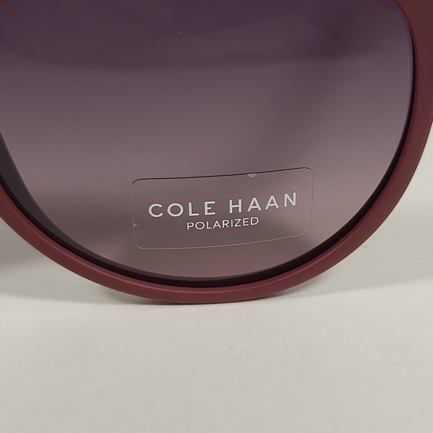 Cole Haan CH8502 610 Polarized Key Hole Sunglasses Matte Burgundy Gradient Lens - Sunglasses