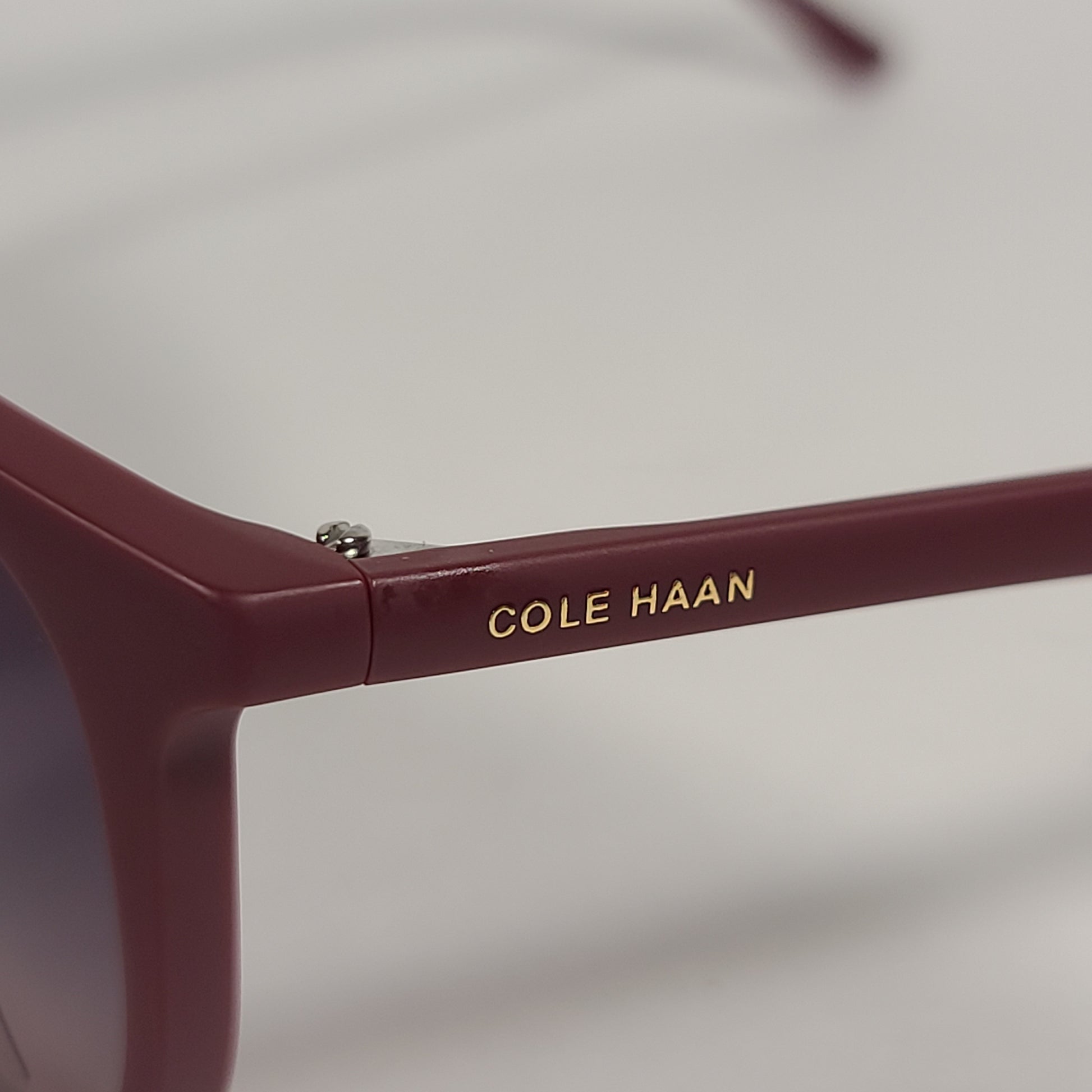 Cole Haan CH8502 610 Polarized Key Hole Sunglasses Matte Burgundy Gradient Lens - Sunglasses