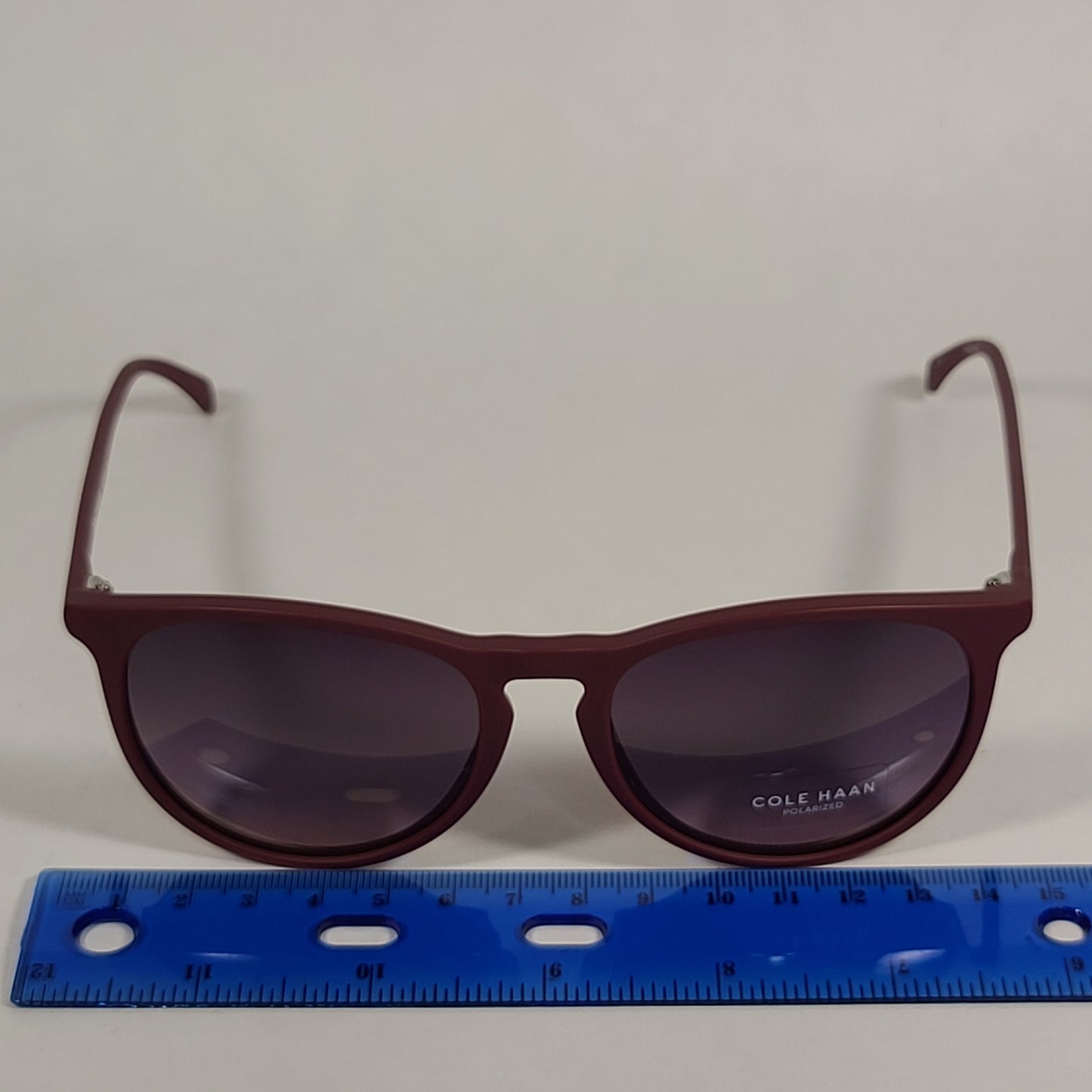 Cole Haan CH8502 610 Polarized Key Hole Sunglasses Matte Burgundy Gradient Lens - Sunglasses