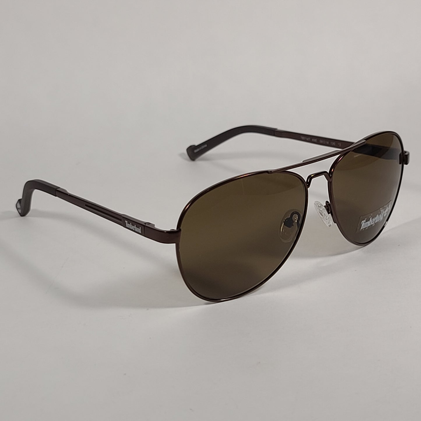 Timberland Aviator Sunglasses Brown Frame Brown Tinted Lens TB7147 49E - Sunglasses