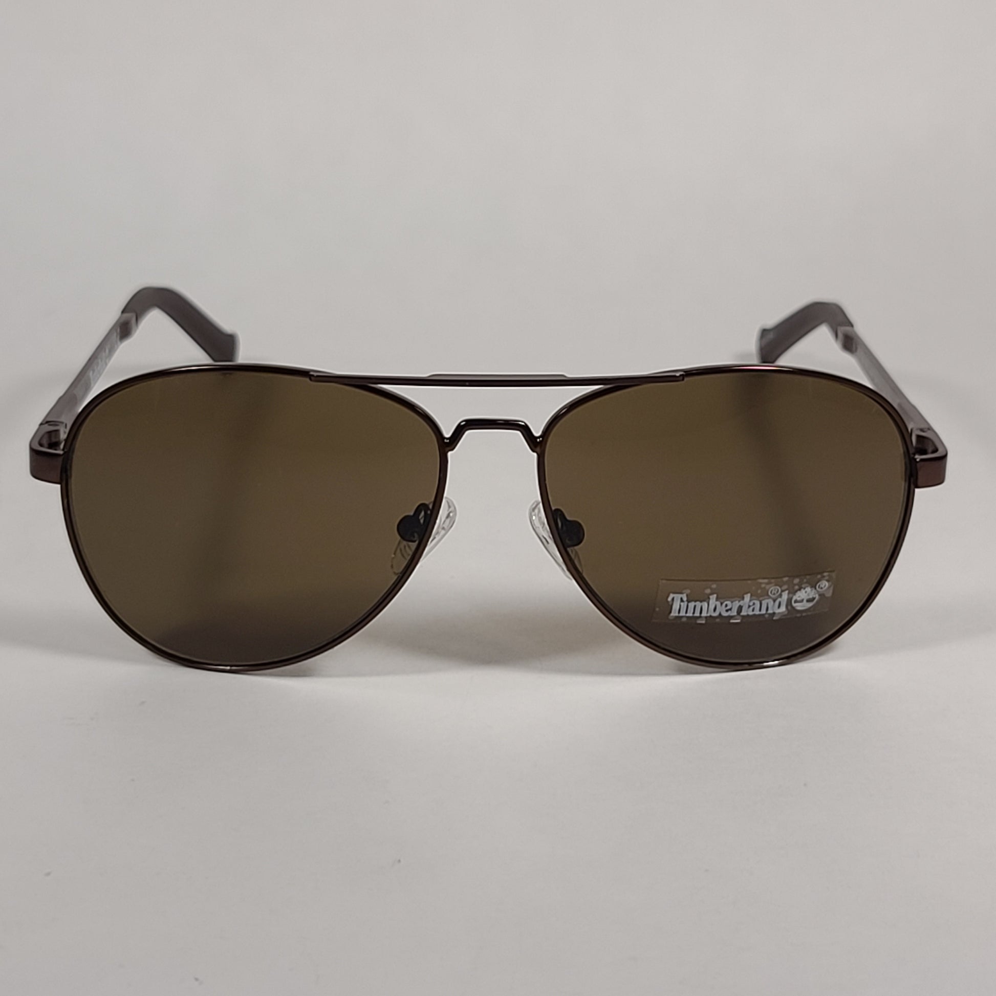 Timberland Aviator Sunglasses Brown Frame Brown Tinted Lens TB7147 49E - Sunglasses