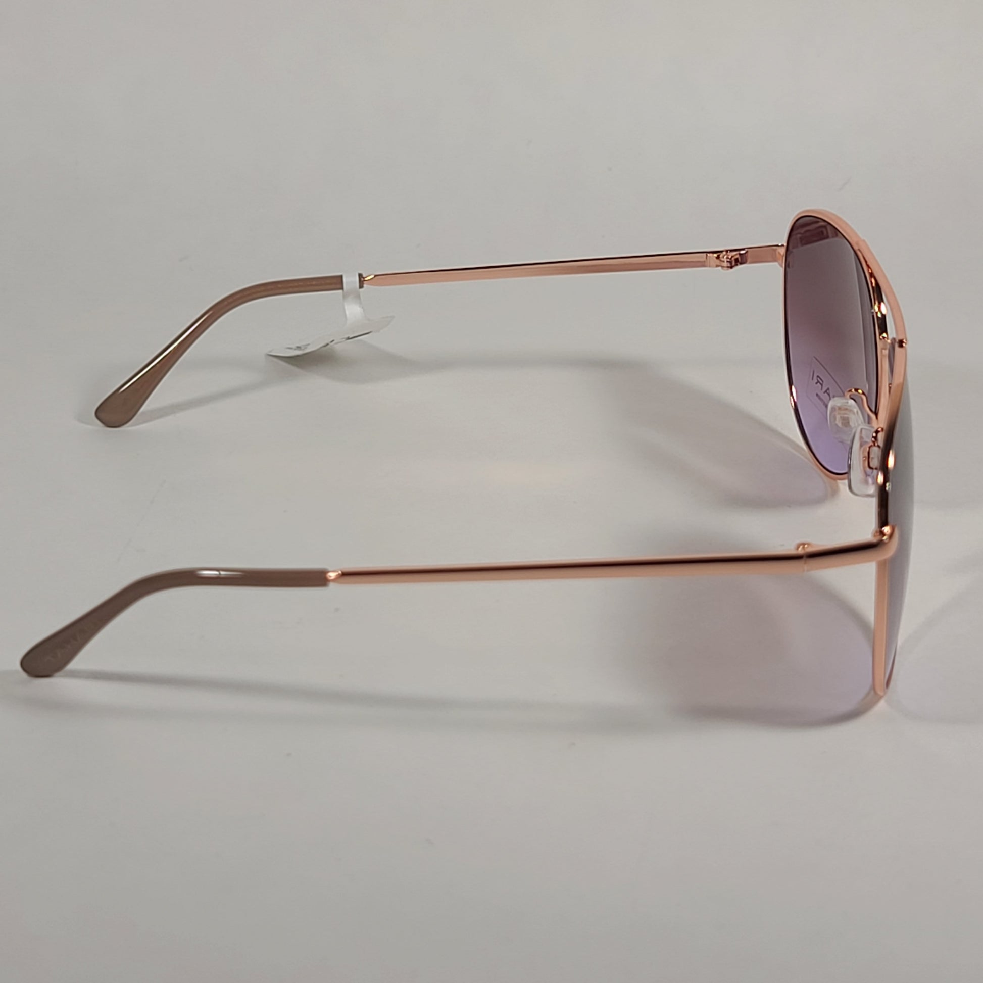 Tahari Aviator Sunglasses Rose Gold Nude Pink Brown Gradient Lens TH807 NDRGD - Sunglasses