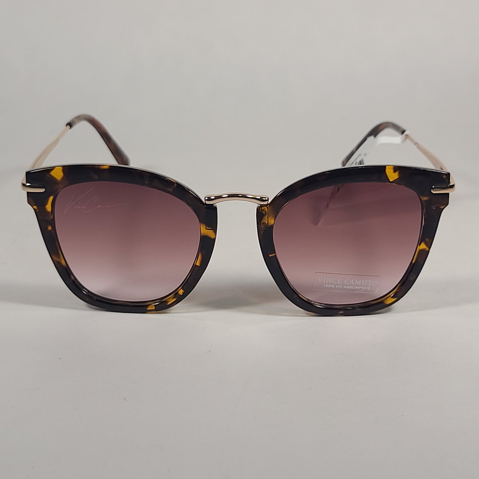 Vince Camuto Cat Eye Sunglasses Brown Tortoise Frame Brown Gradient Lens VC898 TS - Sunglasses