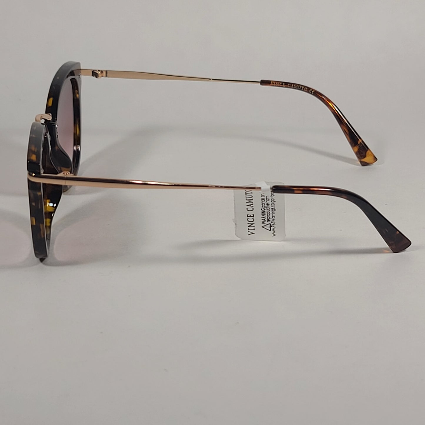 Vince Camuto Cat Eye Sunglasses Brown Tortoise Frame Brown Gradient Lens VC898 TS - Sunglasses